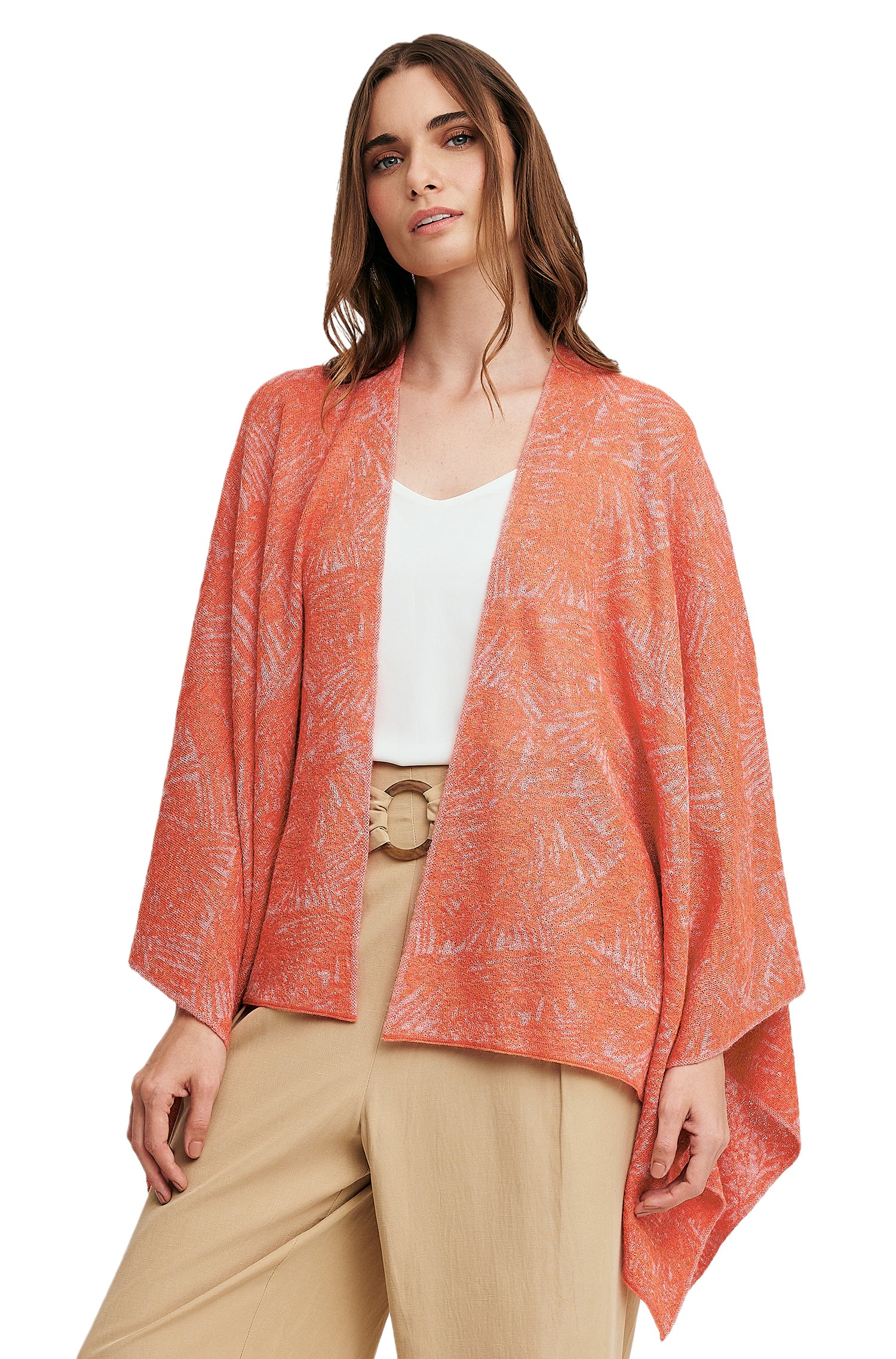 reversible alpaca cape WAIKIKI made of baby alpaca & silk