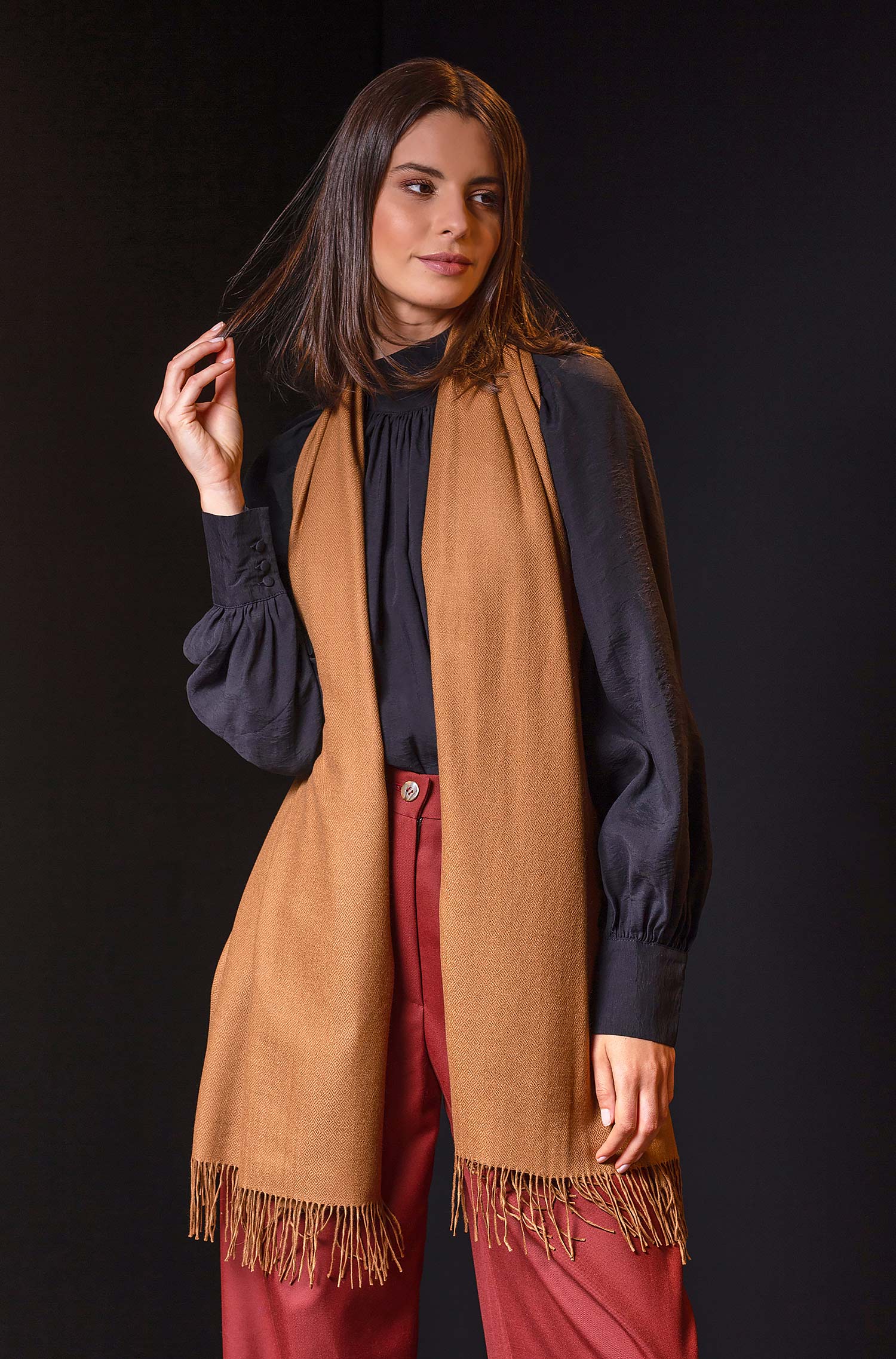 Etole 100% vigogne BELLINZONA 70cm x200cm pour femme