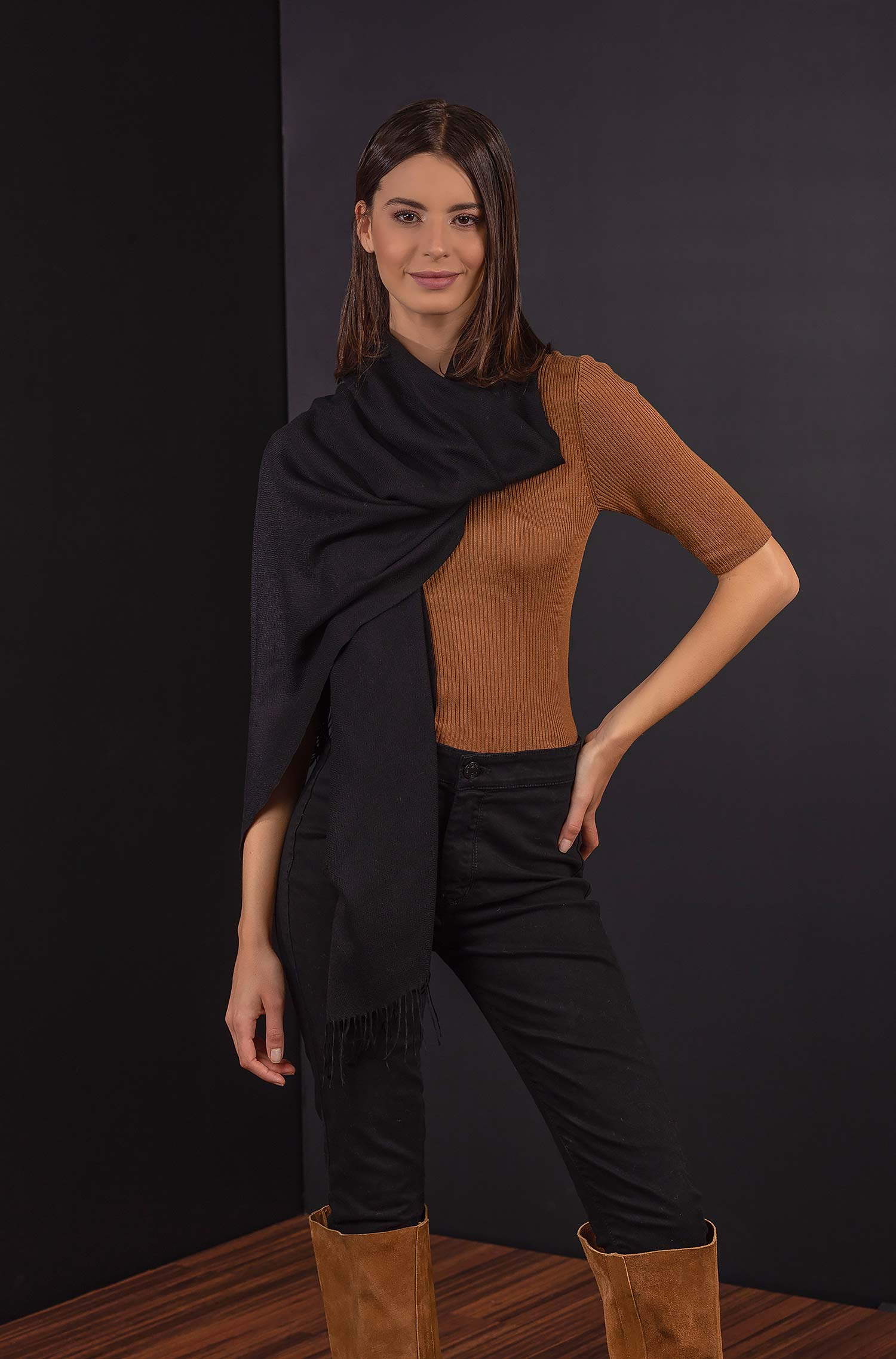 Etole 100% vigogne BELLINZONA 70cm x200cm pour femme