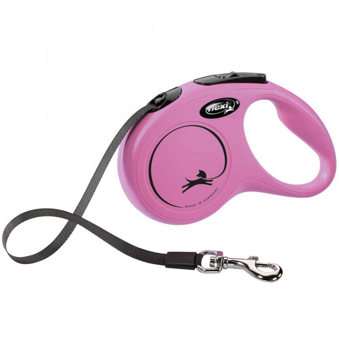 FLEXI Rollleine New CLASSIC Gurt - 5m, bis 15kg