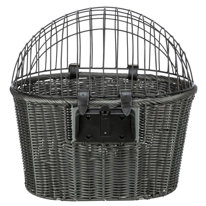 Trixie Front-Fahrradkorb aus Polyrattan