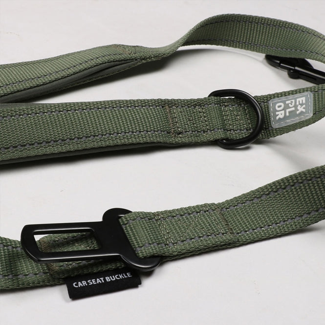 Duvoplus EXPLOR Ultimate Fit On-The-Road-Leine Classic - Undercover Green - 130cm