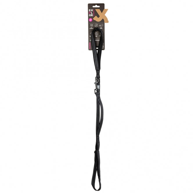 Duvoplus EXPLOR Ultimate Fit On-The-Road-Leine Fashion - granite black - 130cm