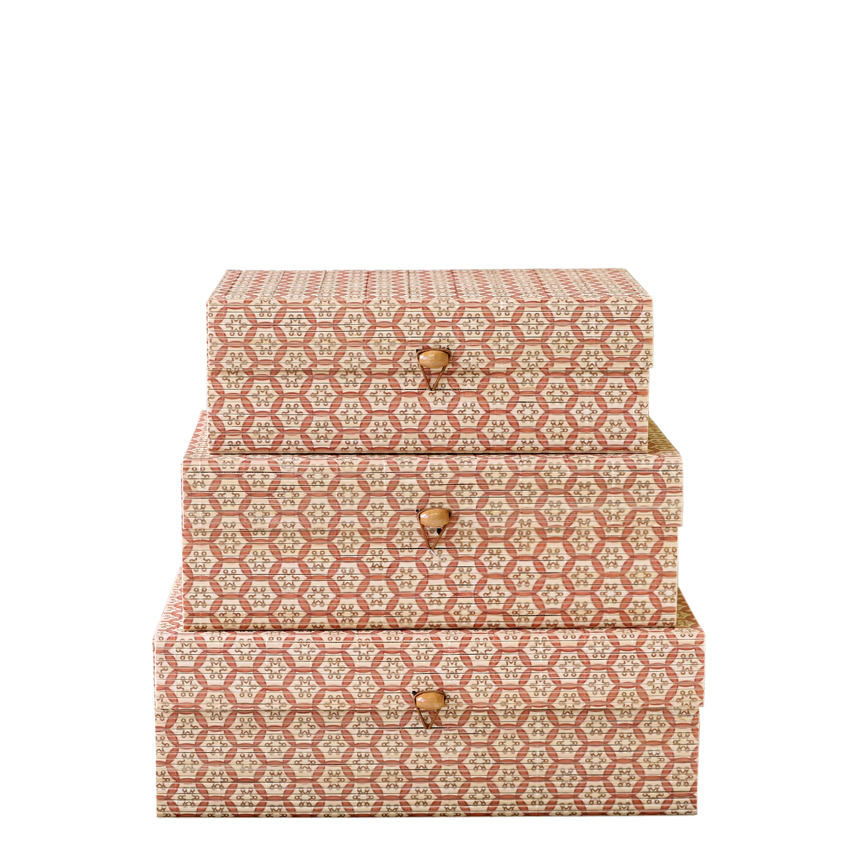 Bambus-Aufbewahrungsboxen Amilly, 3er-Set, Natur
