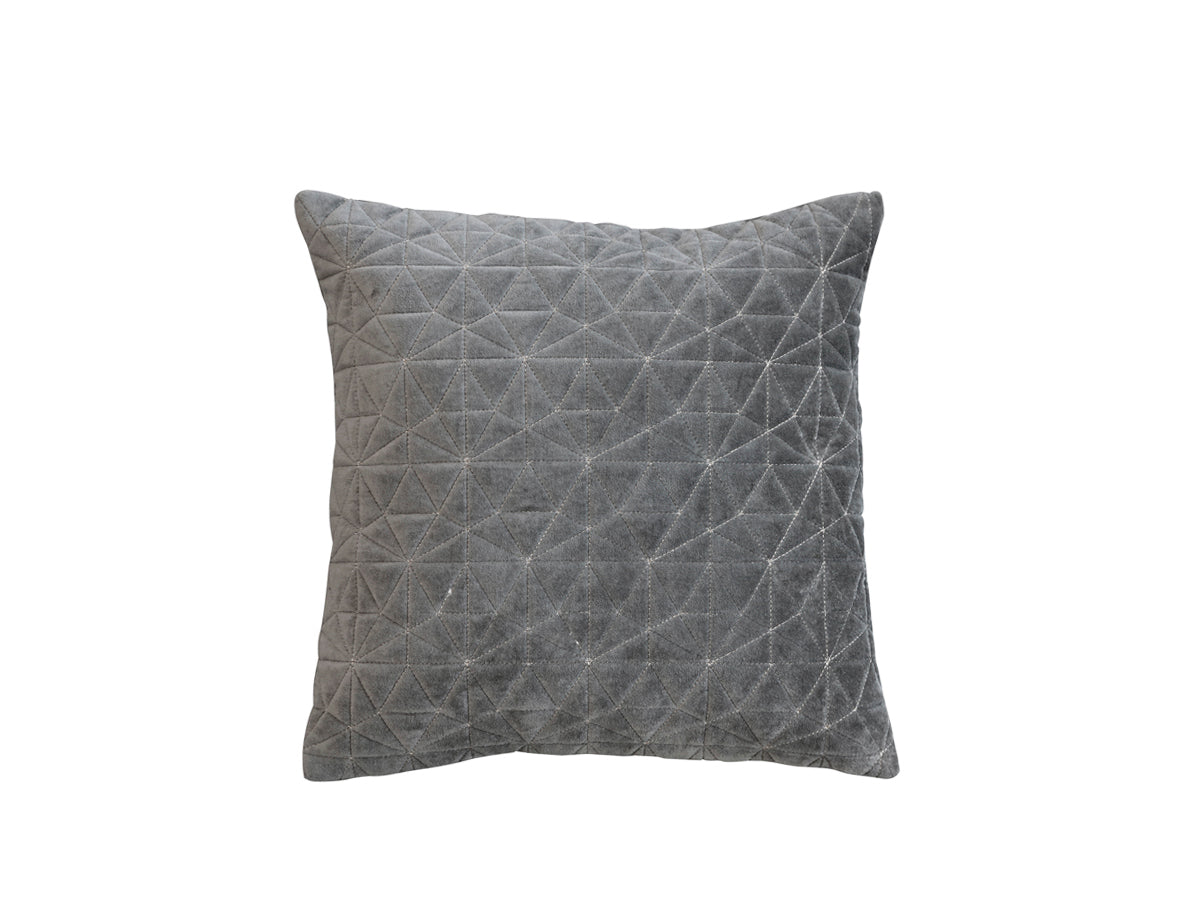 Moulin Cushion velour w pattern L40/W40 cm moss
