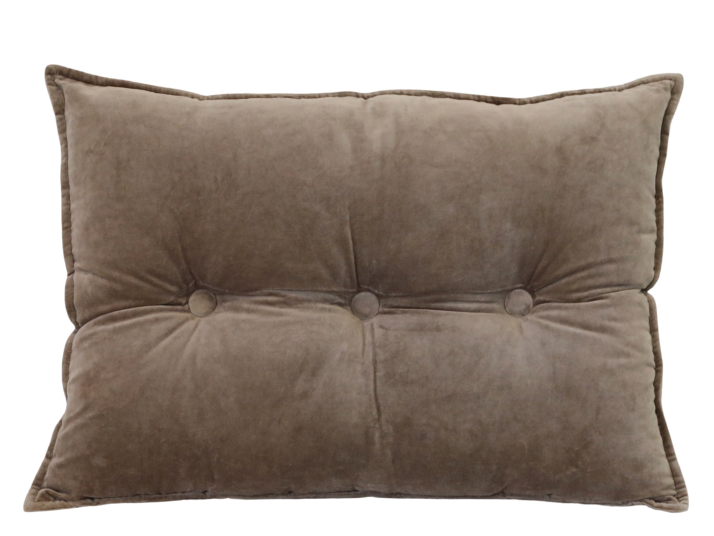 Cushion velour L75/W55 cm latte
