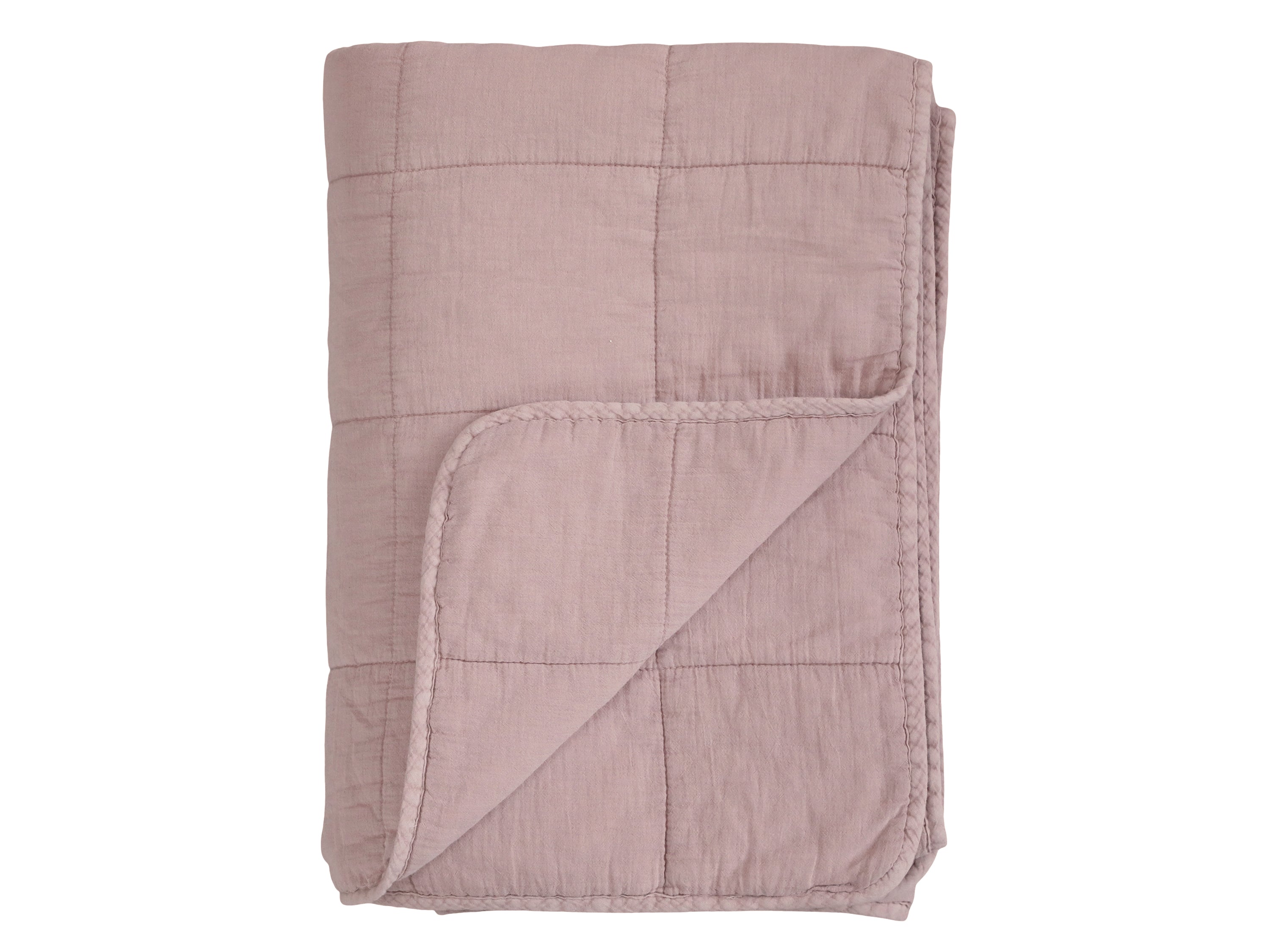 Vintage Quilt L180/W130 cm dusty rose