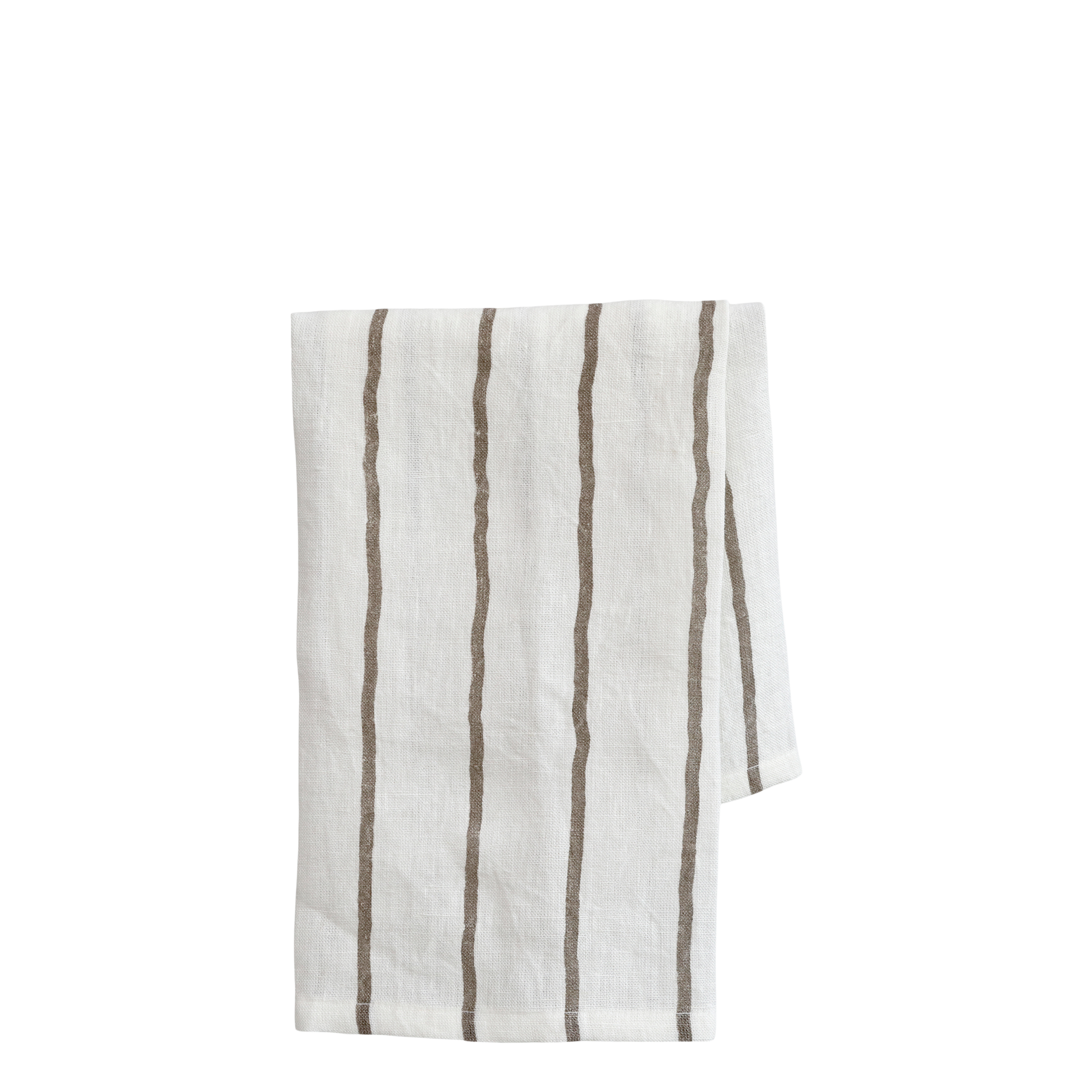 Éternel Tea Towel w. stripes L70/W50 cm chocolate