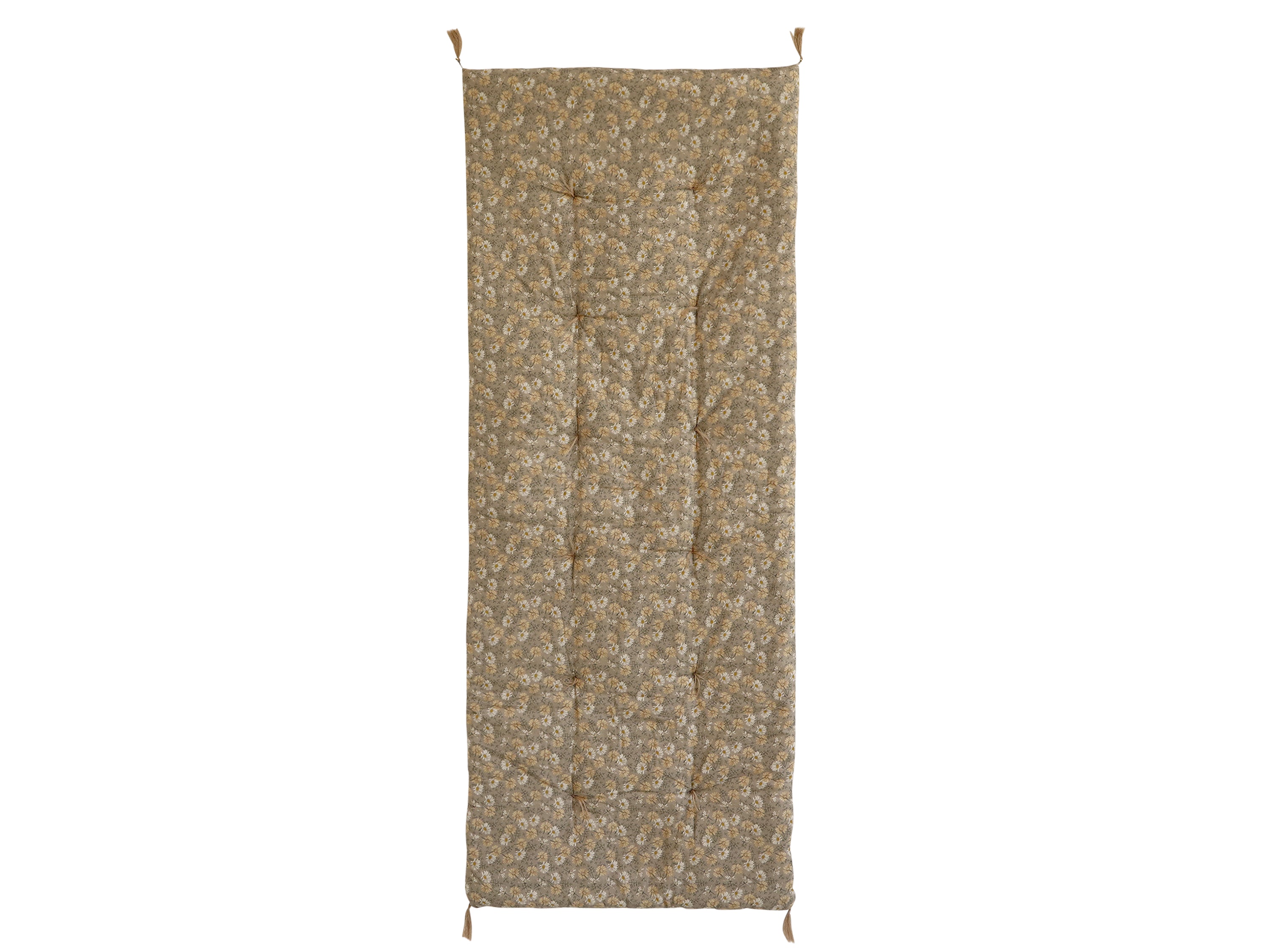 Mattress w. flowers L180/W70 cm latte