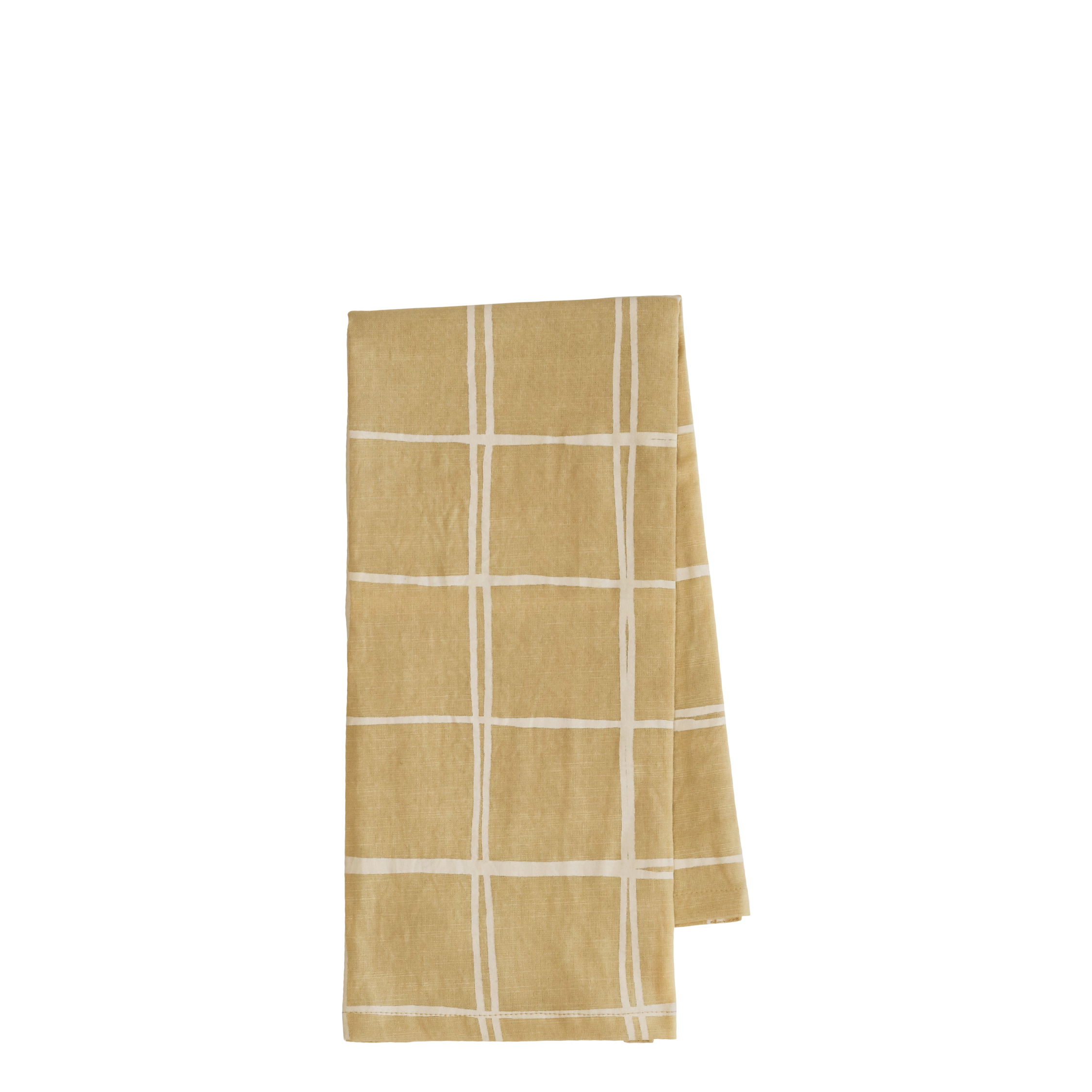 Éternel Tea Towel w. check pattern L70/W50 cm honey