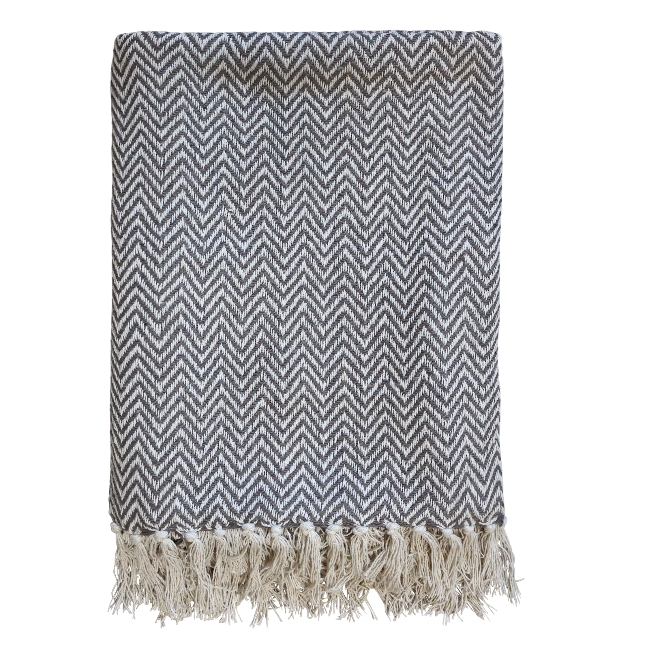Aix Throw of surplus yarn L150/W130 cm vintage grey