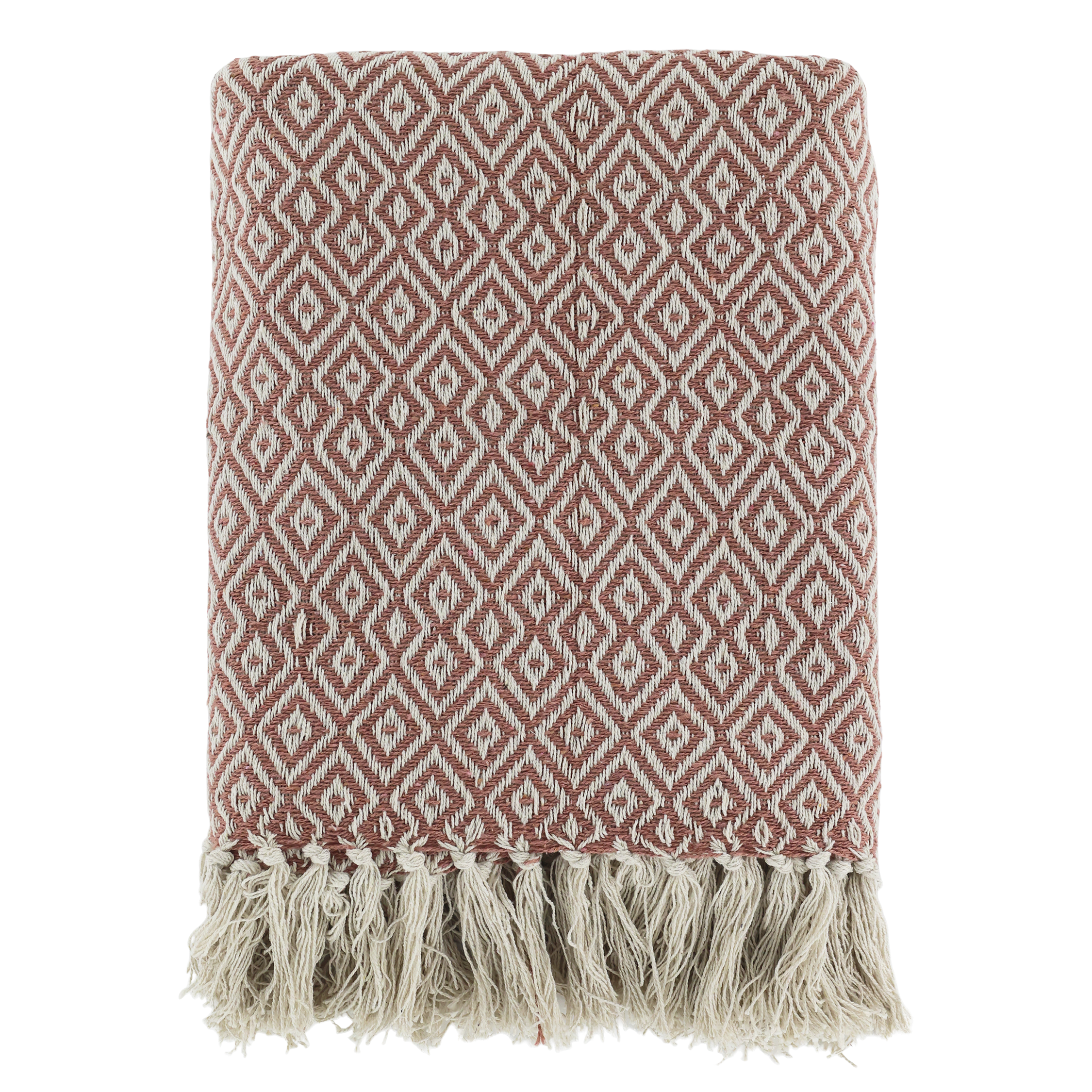 Aix Throw of surplus yarn L150/W130 cm rose