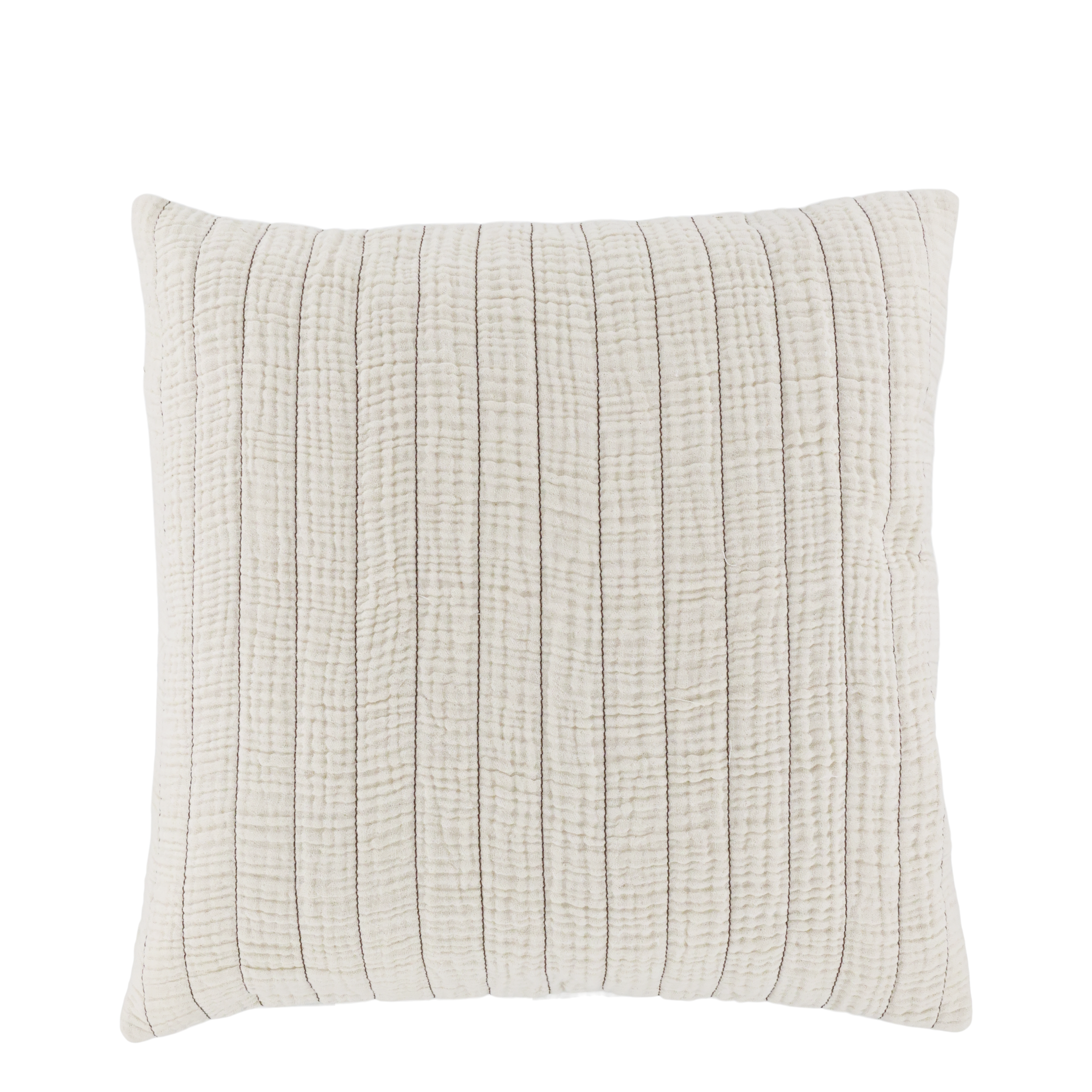 Aix Pillowcase w. stripes H45/L45 cm cream