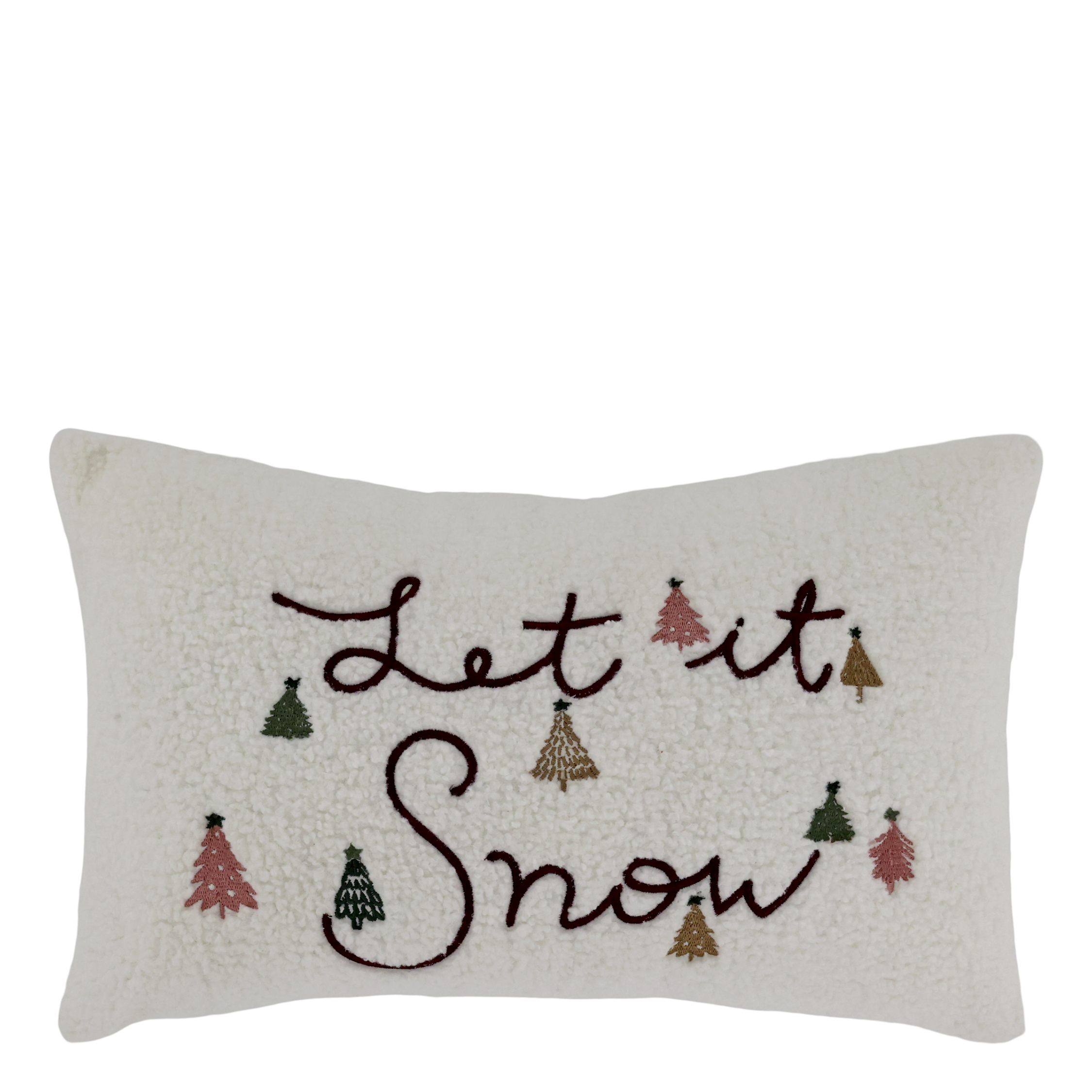 Pillowcase Let It Snow L50/W35 cm cream