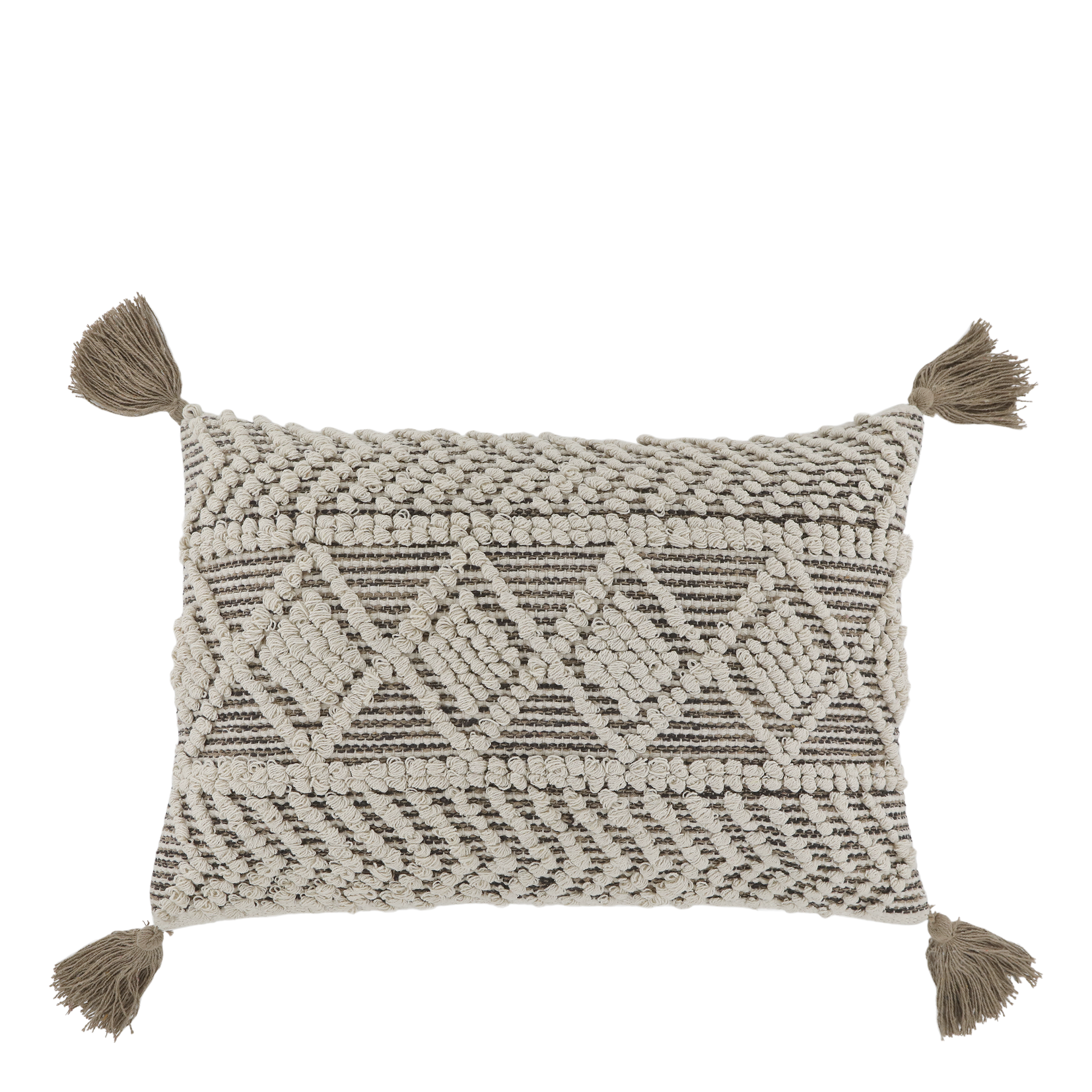Aix Pillowcase w. tassels L60/W40 cm mocca
