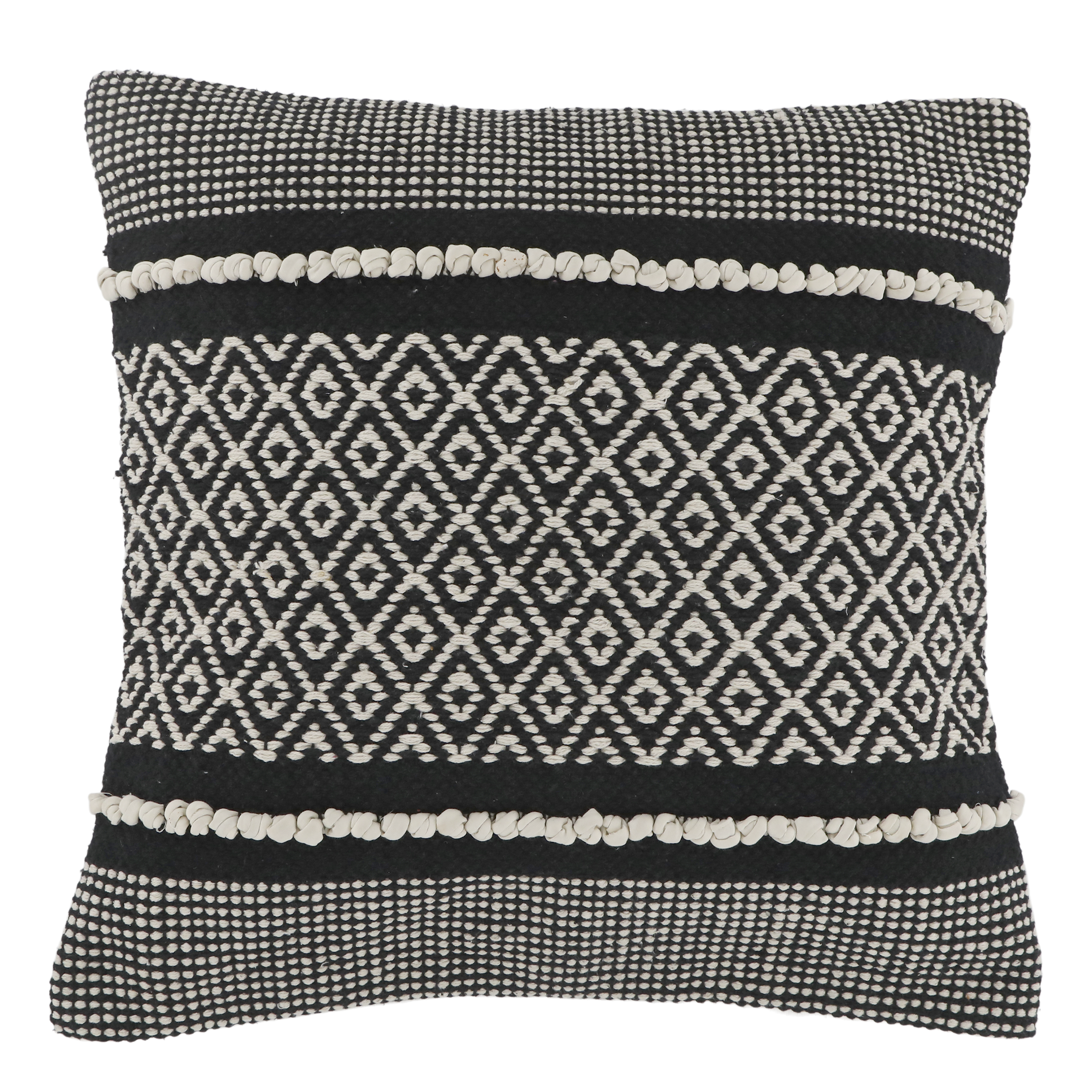 Kissenbezug Aix 50x50 cm Baumwolle Schwarz