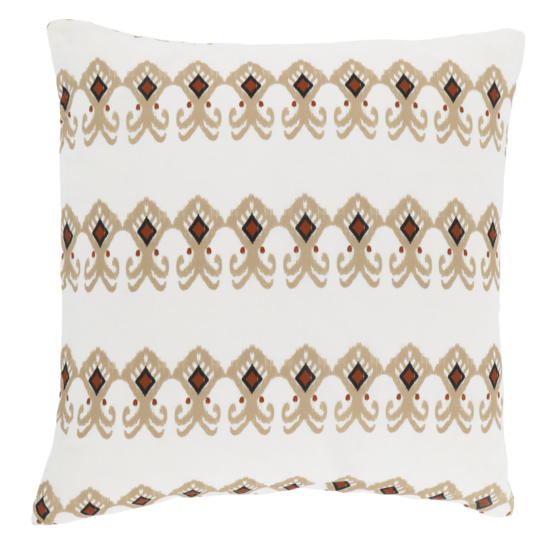 Kissenbezug Aix, Paisley-Motiv, 50x50 cm, Kohle & Terracotta