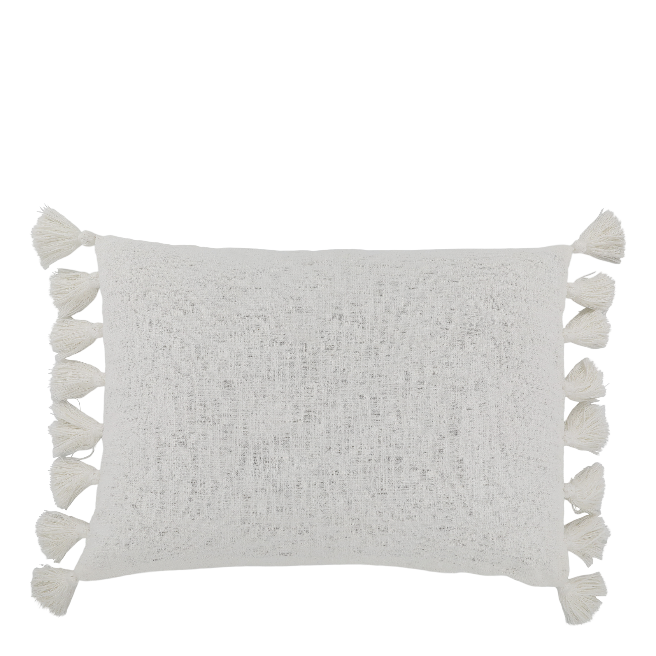 Aix Pillowcase w. tassels L70/W50 cm off white