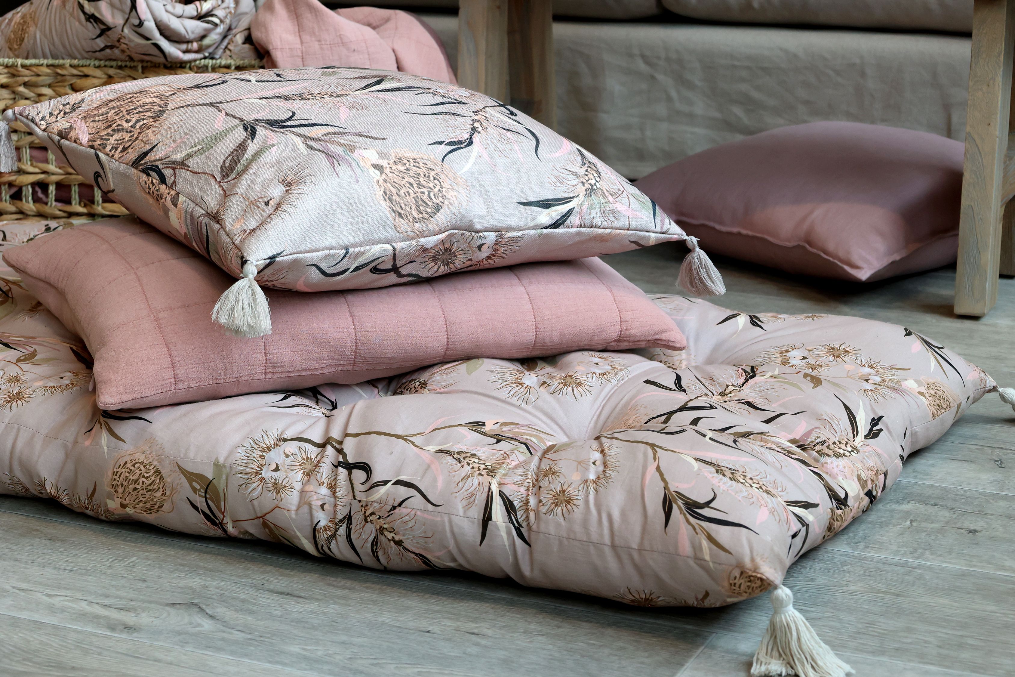 Kissenbezug 40x60 cm in Taupe – Vintage-Look