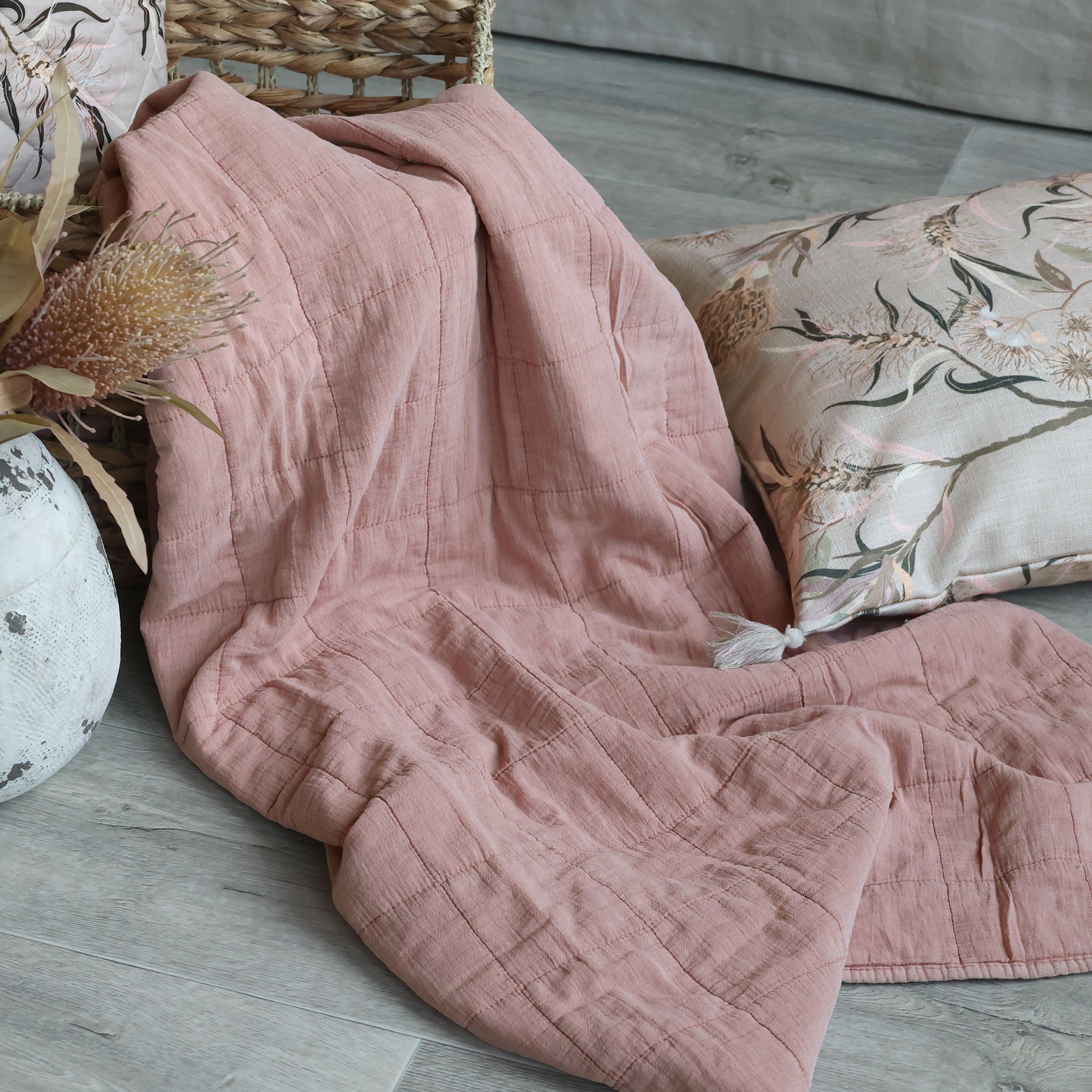 Quilt Aix Vintage Taupe 180x130 cm
