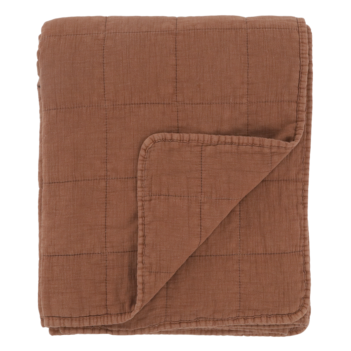 Vintage Quilt in Terracotta, 180 cm lang
