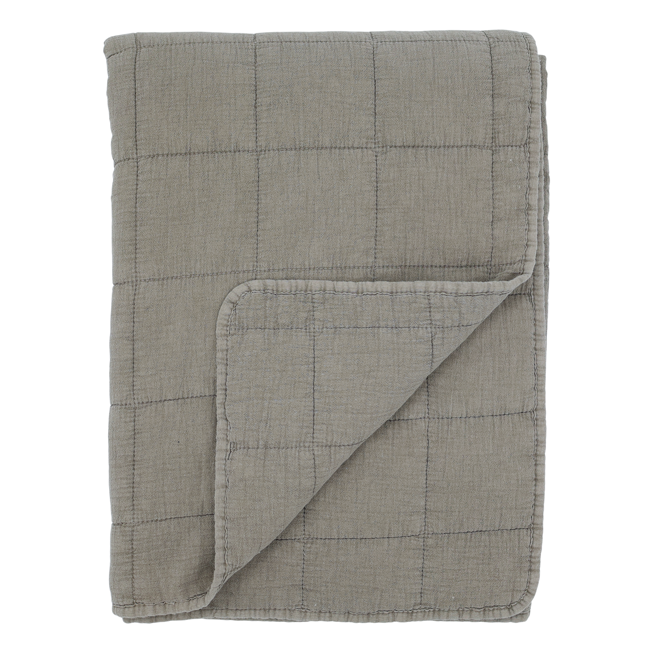 Baumwoll-Quilt Aix Vintage Latte 180x130 cm