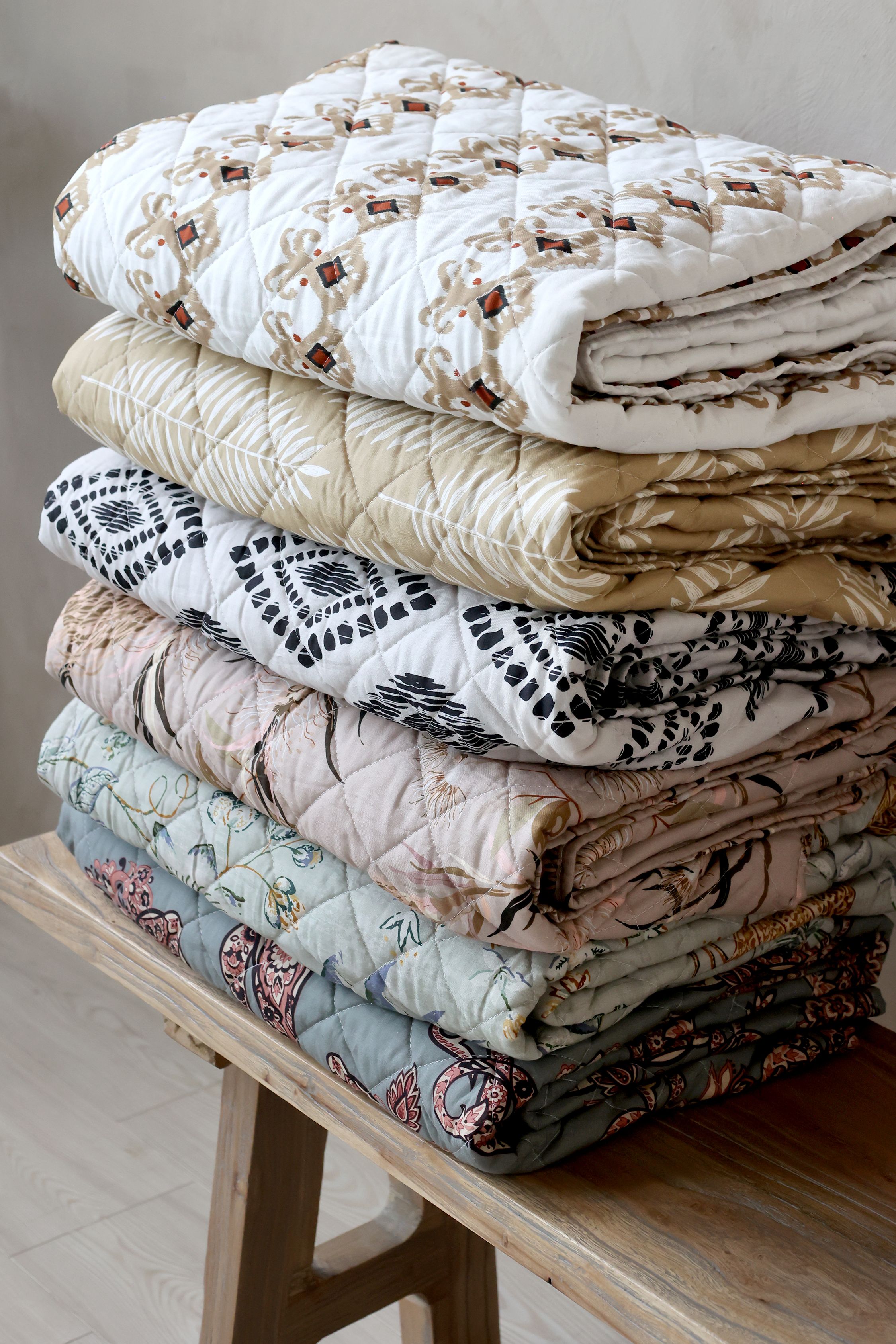 Quilt mit Paisley-Motiv, 180 cm lang, 130 cm breit