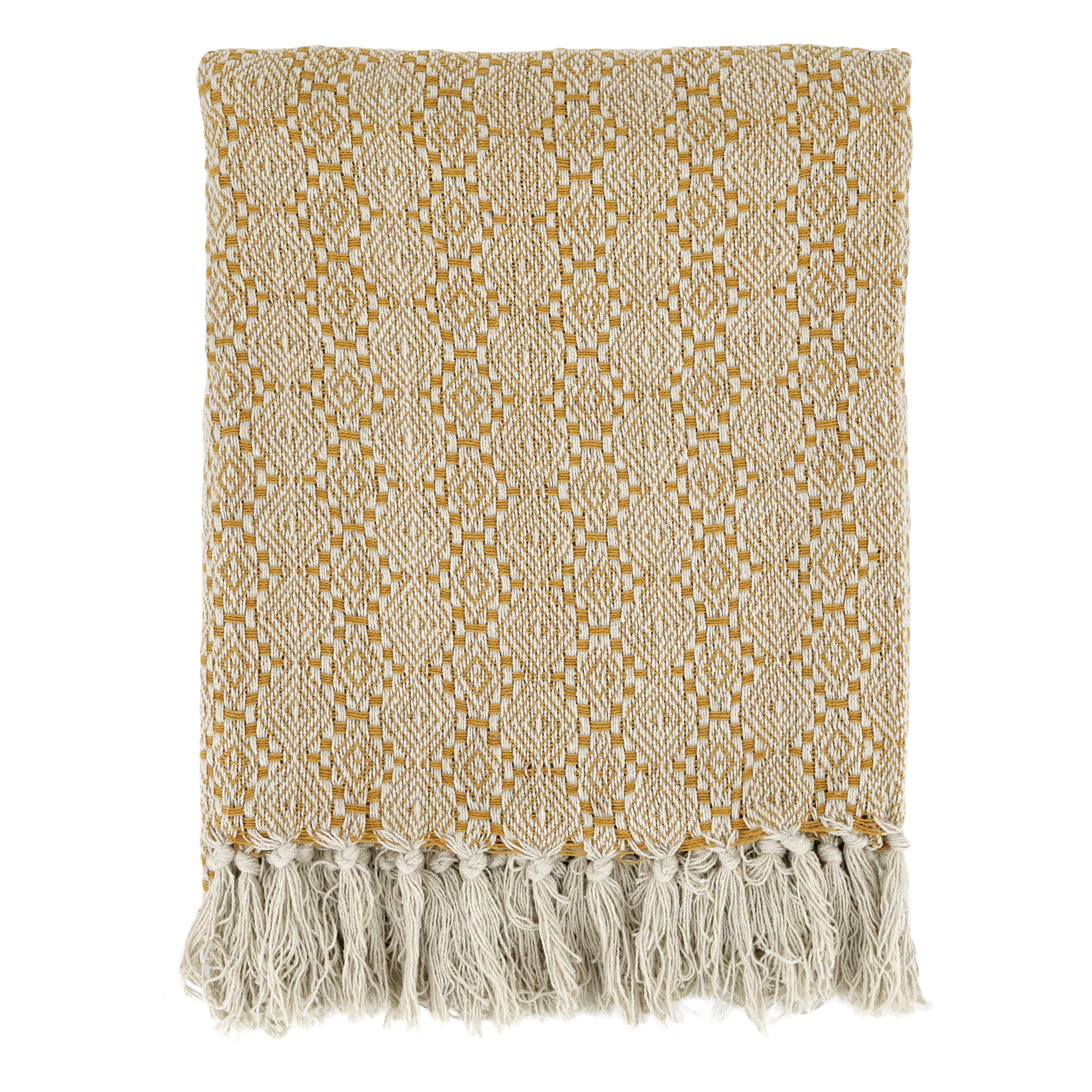Aix Throw of surplus yarn L150/W130 cm honey