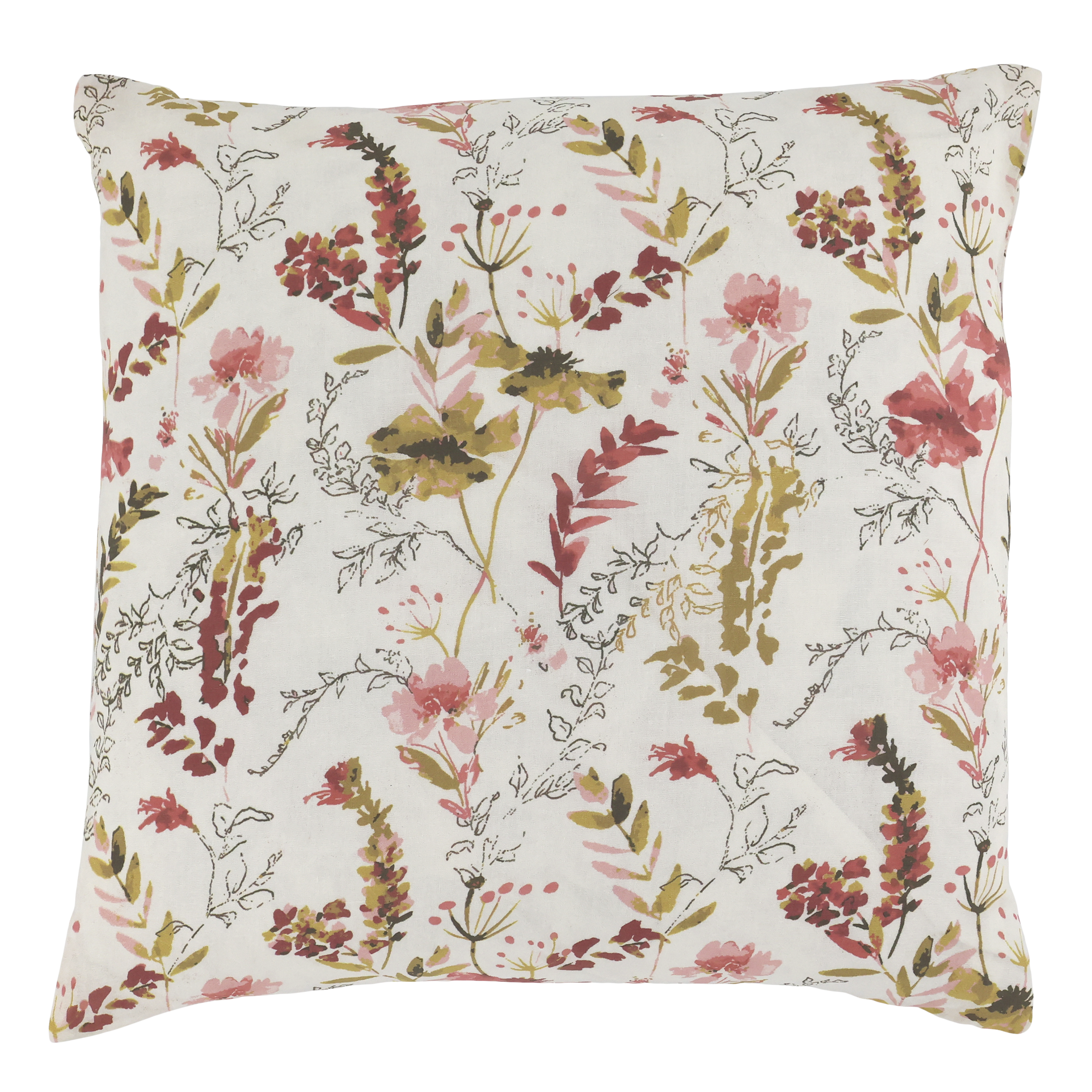 Aix Pillowcase w. wild flowers L50/W50 cm cream
