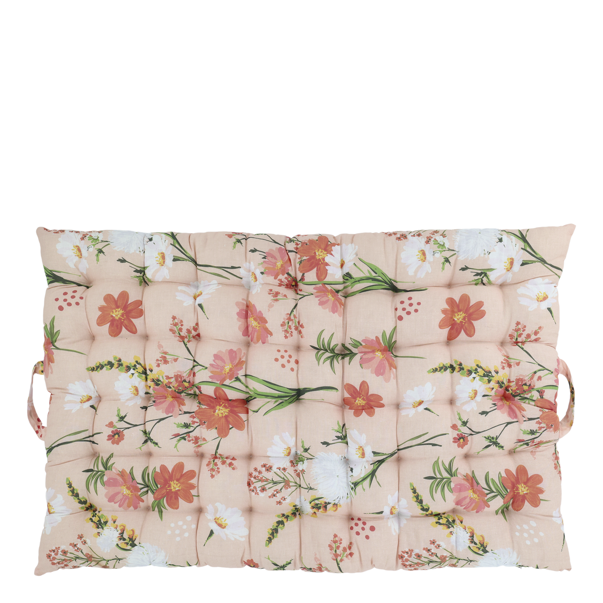 Matratze mit Blumenmuster in Rosa, 100 cm lang, 60 cm breit