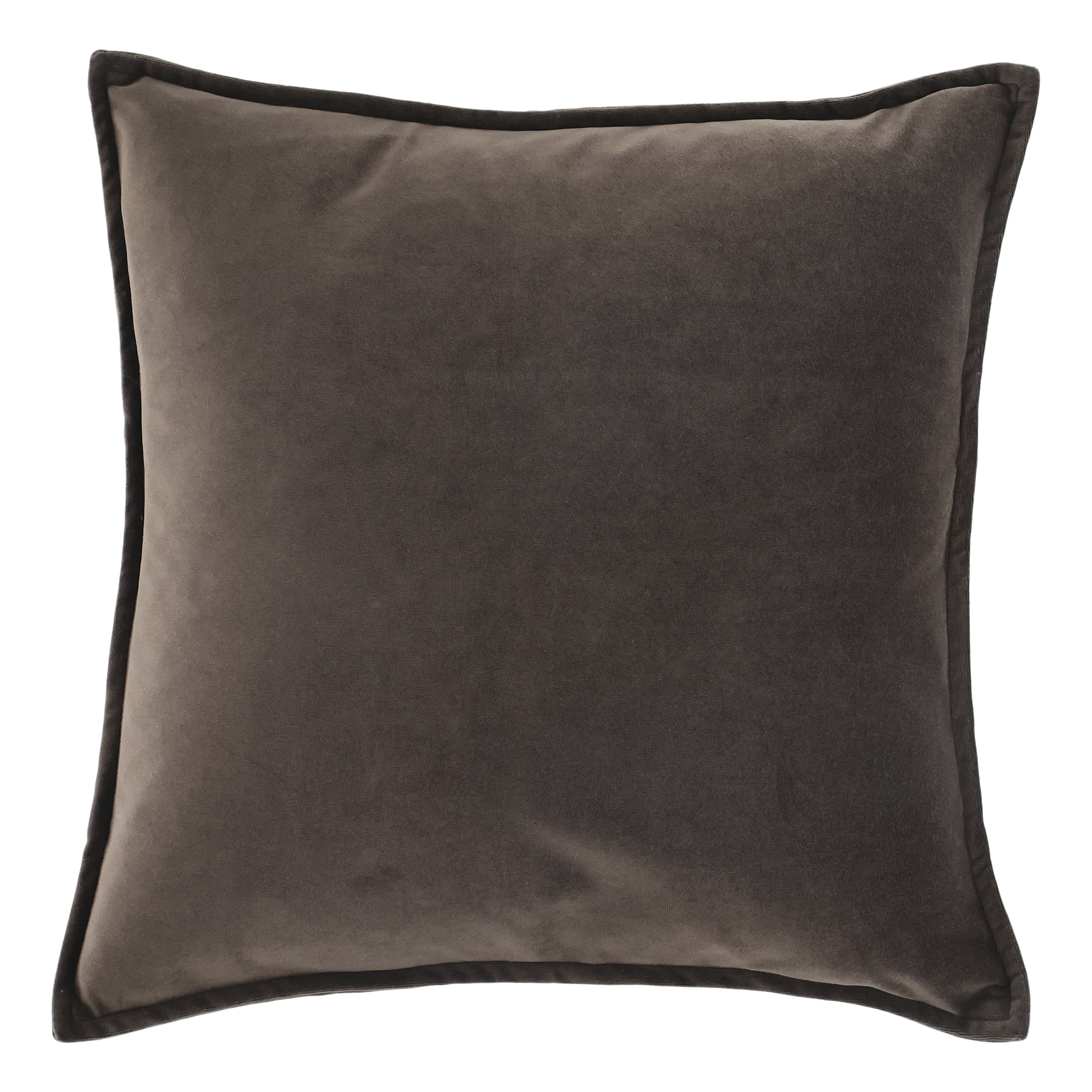 Kissenbezug 50x50 cm Velour Mokka