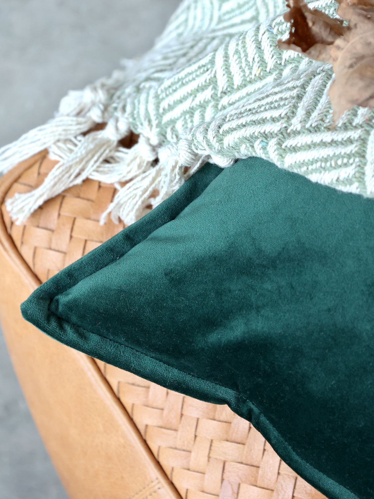 Aix Kissenbezug Velour 70x50 cm Forest Green