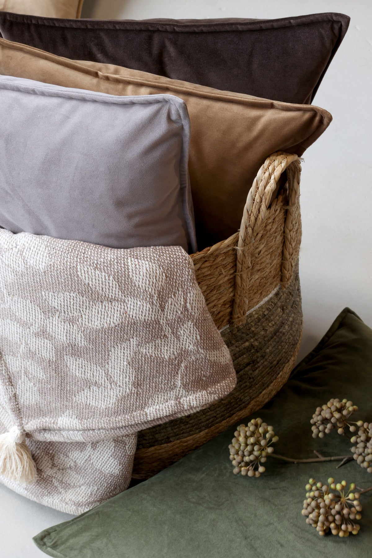 Kissenbezug Aix Velour Thunder Grey 70x50 cm