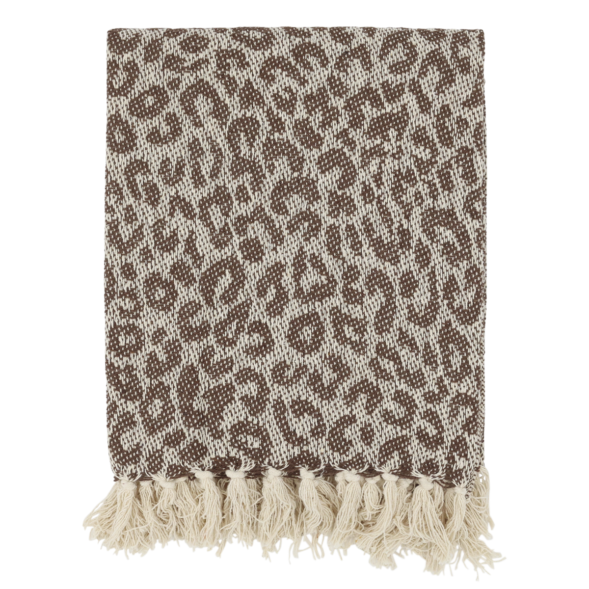 Aix Plaid in Coffee & Creme, 150 cm x 130 cm