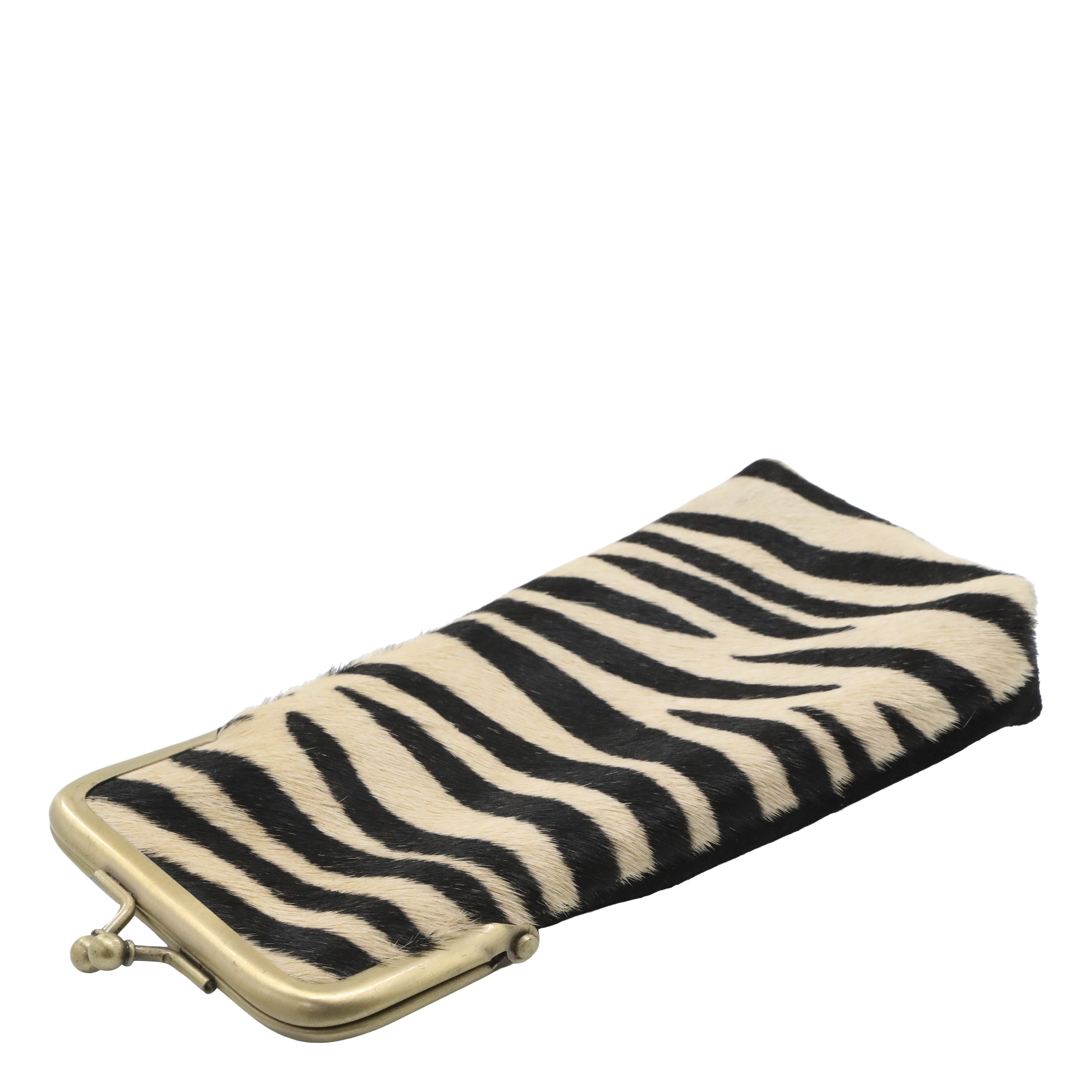 Etui aus Leder mit Zebradruck – Tasche für Kleinteile