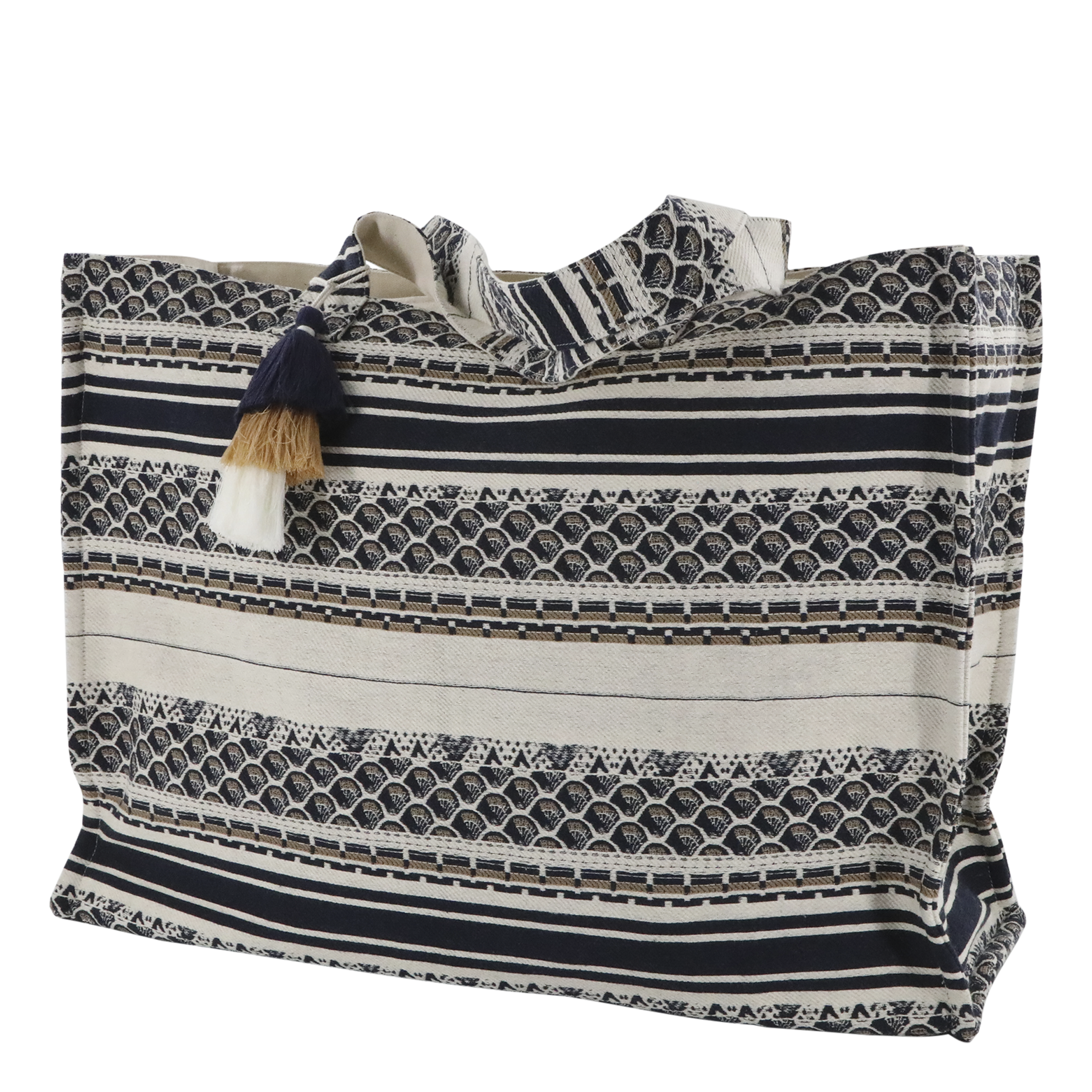 Sens Shopper Jacquardgewebt in Midnight – Tasche 53 cm lang