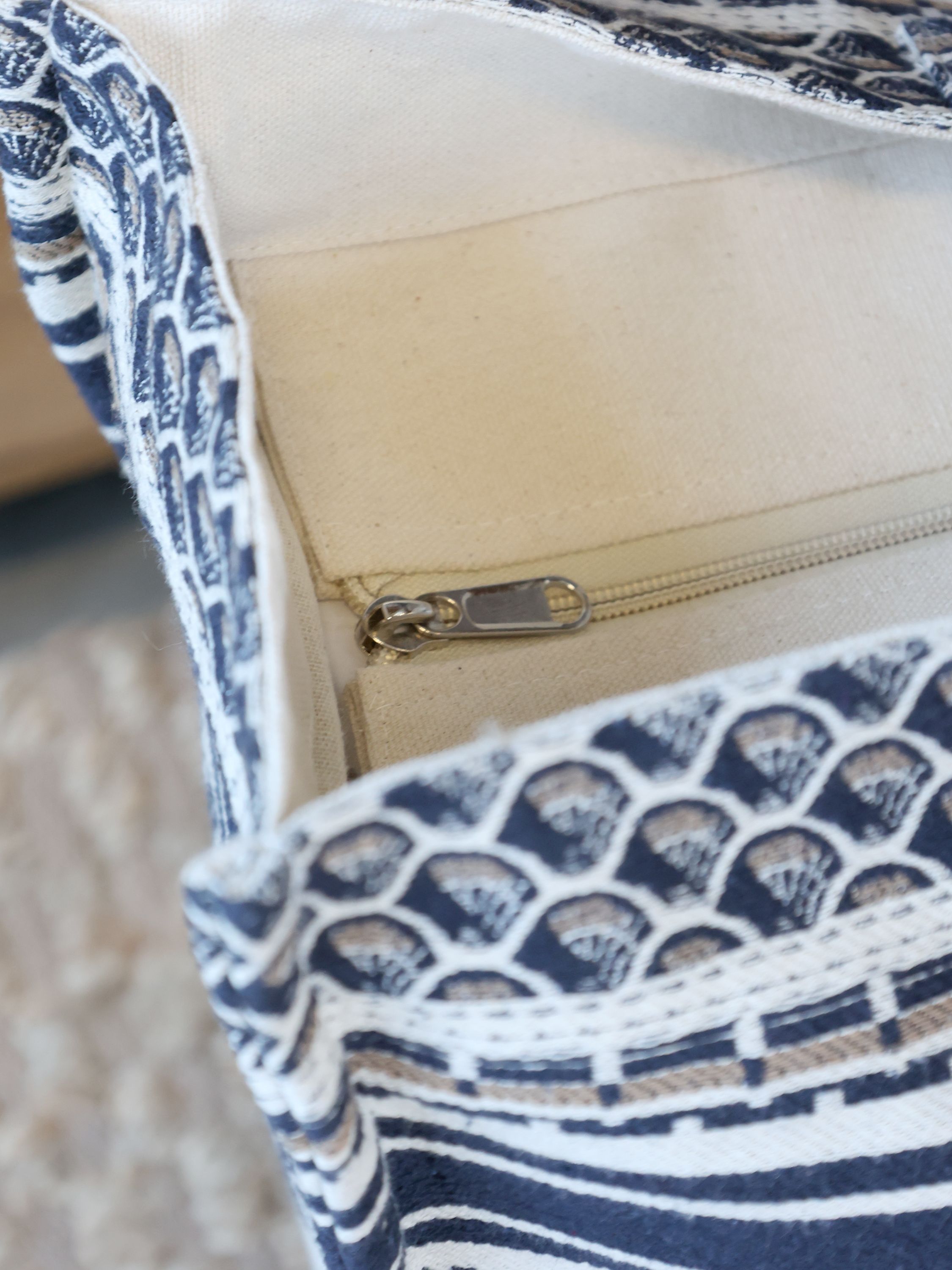 Sens Shopper Jacquardgewebt in Midnight – Tasche 53 cm lang