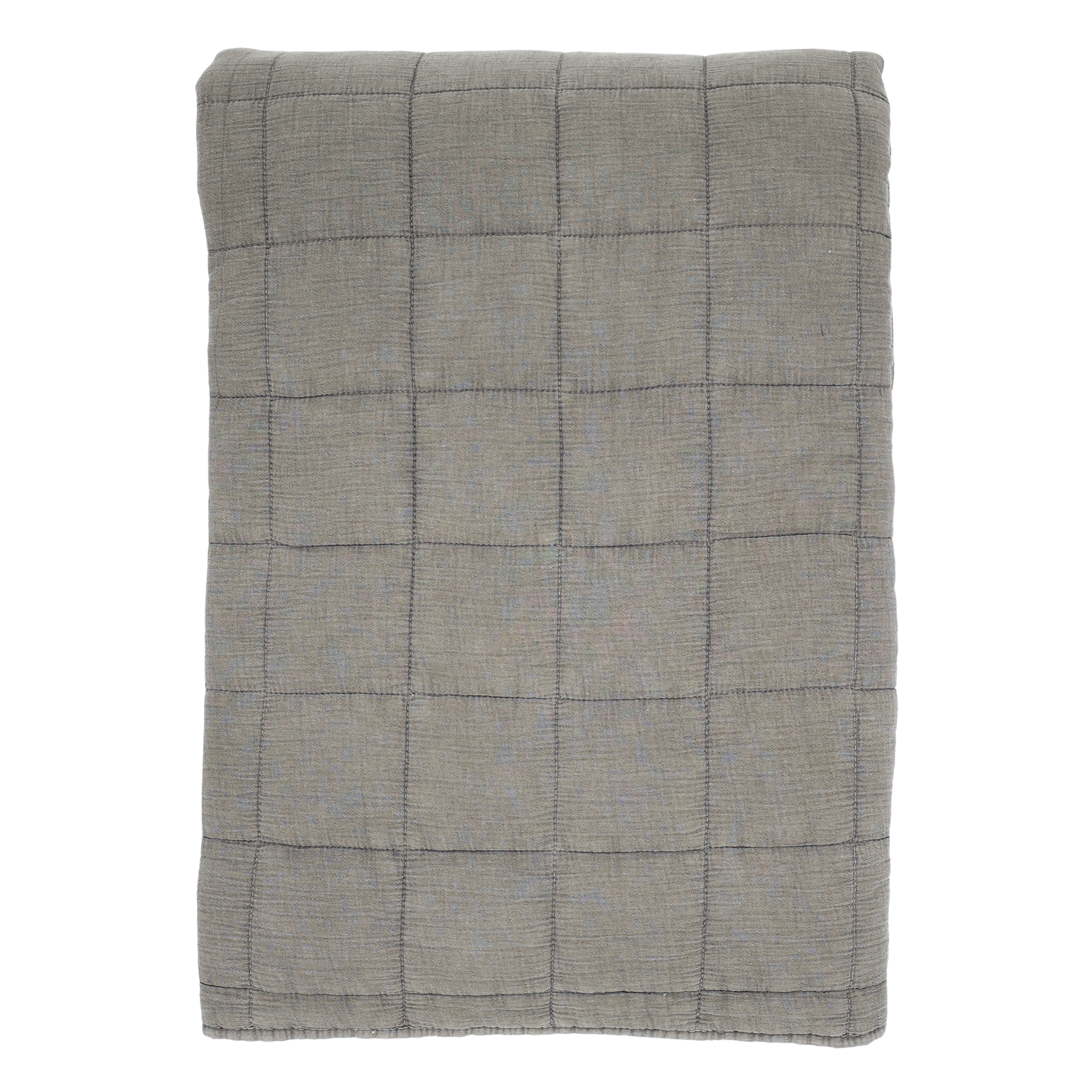 Baumwoll-Quilt in Latte, 240 x 240 cm