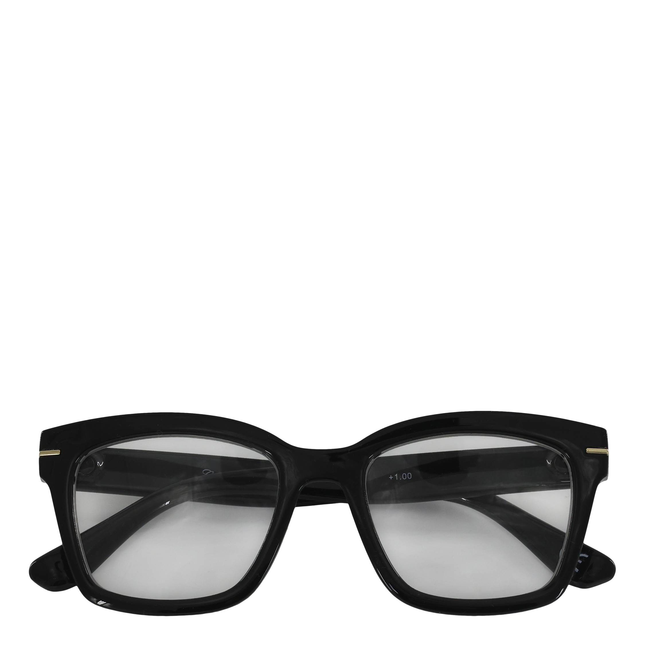 Reading Glasses w. gold décor incl. case Assorted prescriptions black