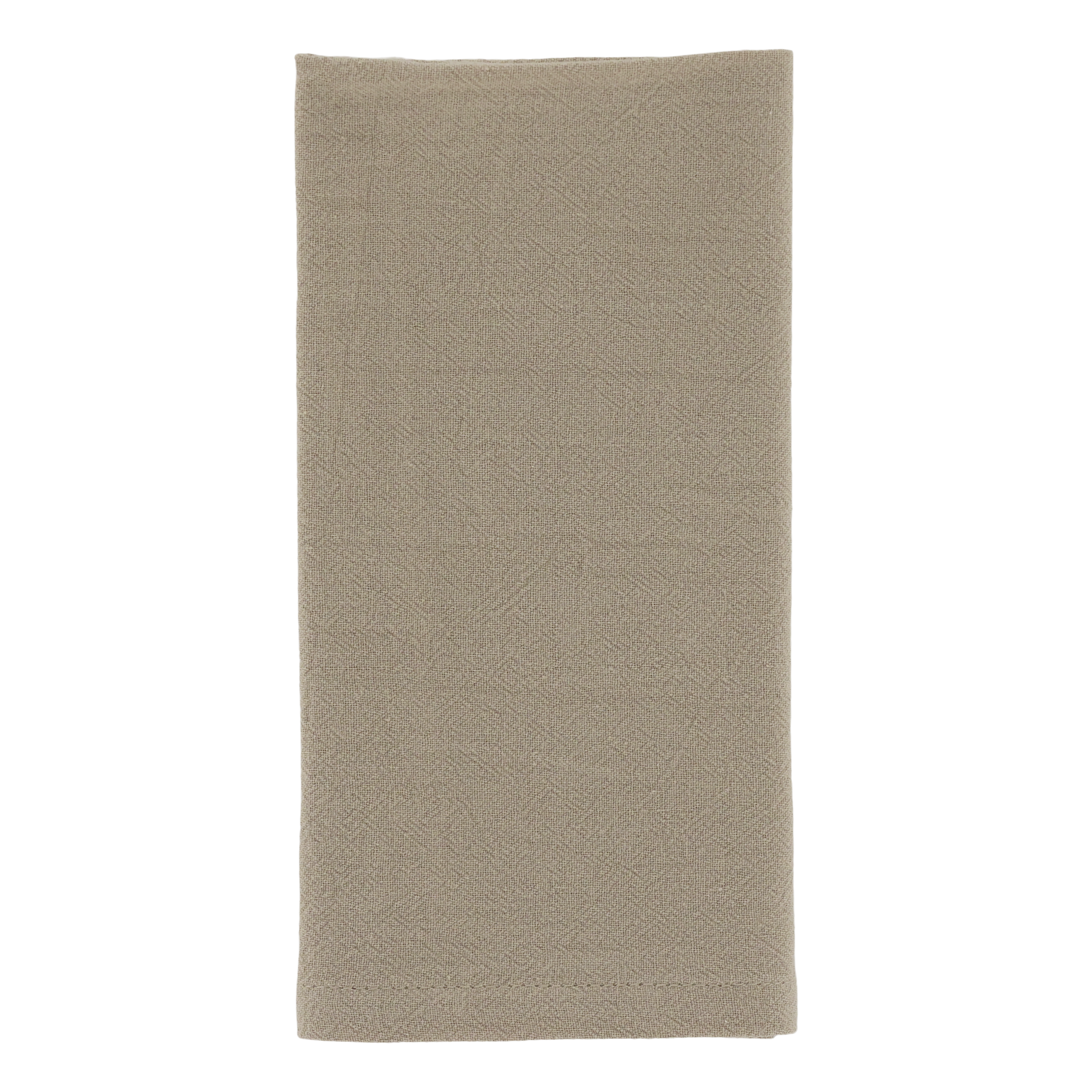 Aix Stoffserviette aus Baumwolle, 40 cm x 40 cm, leinen