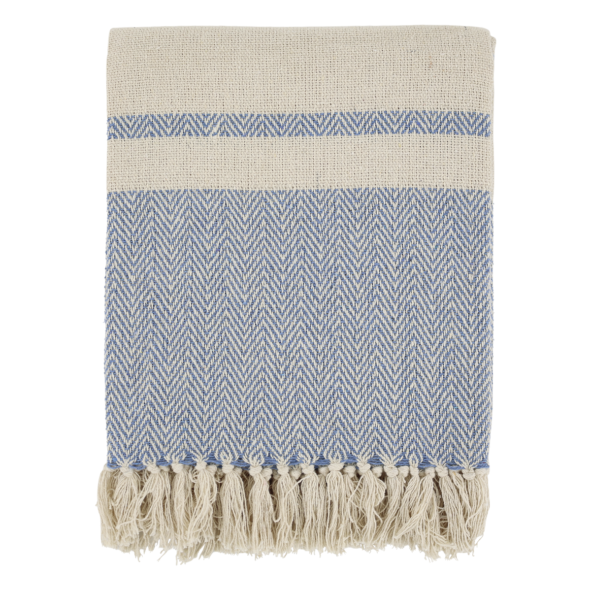 Aix Plaid Decke in Sky Blue, 150x130 cm