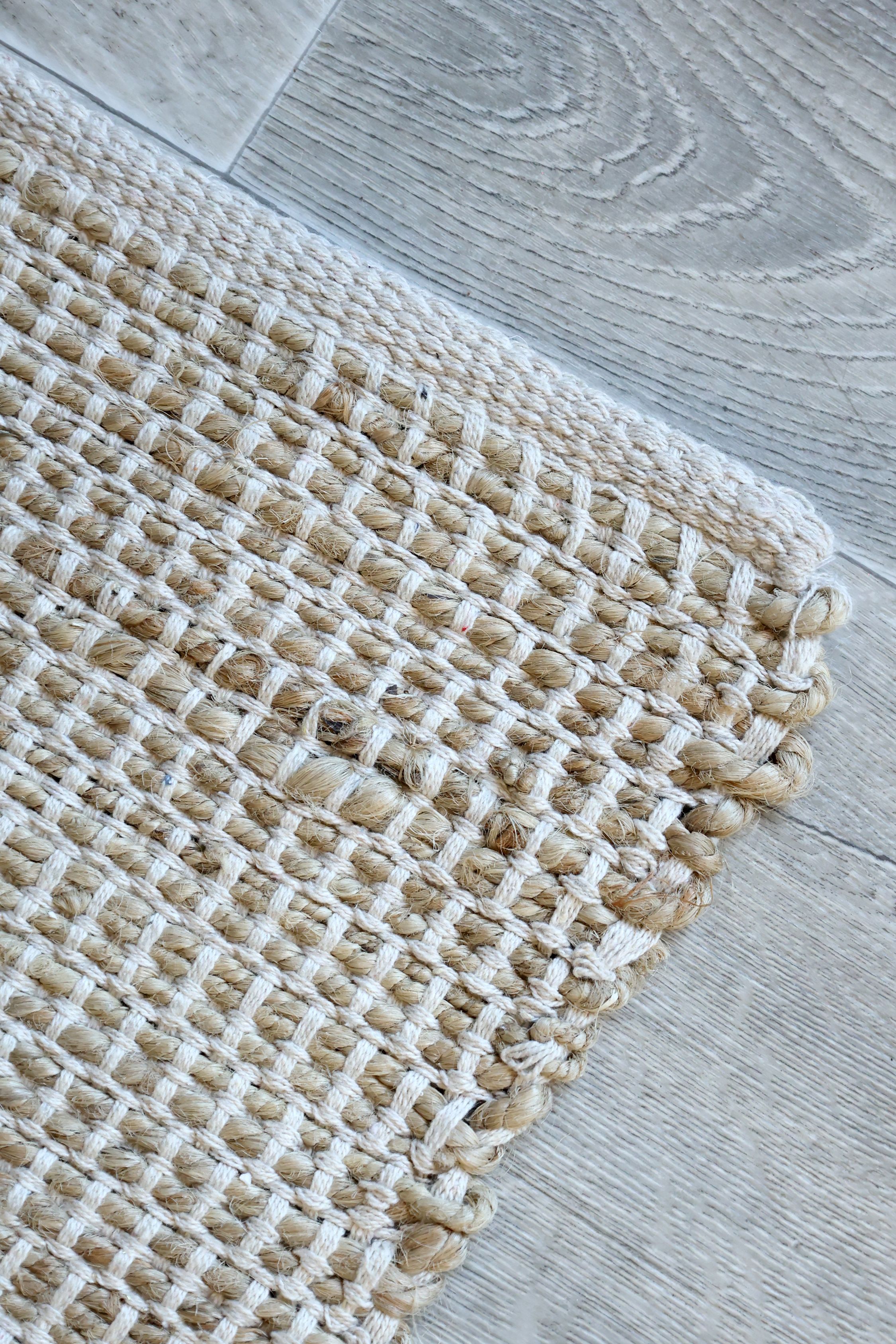 Jute-Teppich natur 90 cm x 60 cm