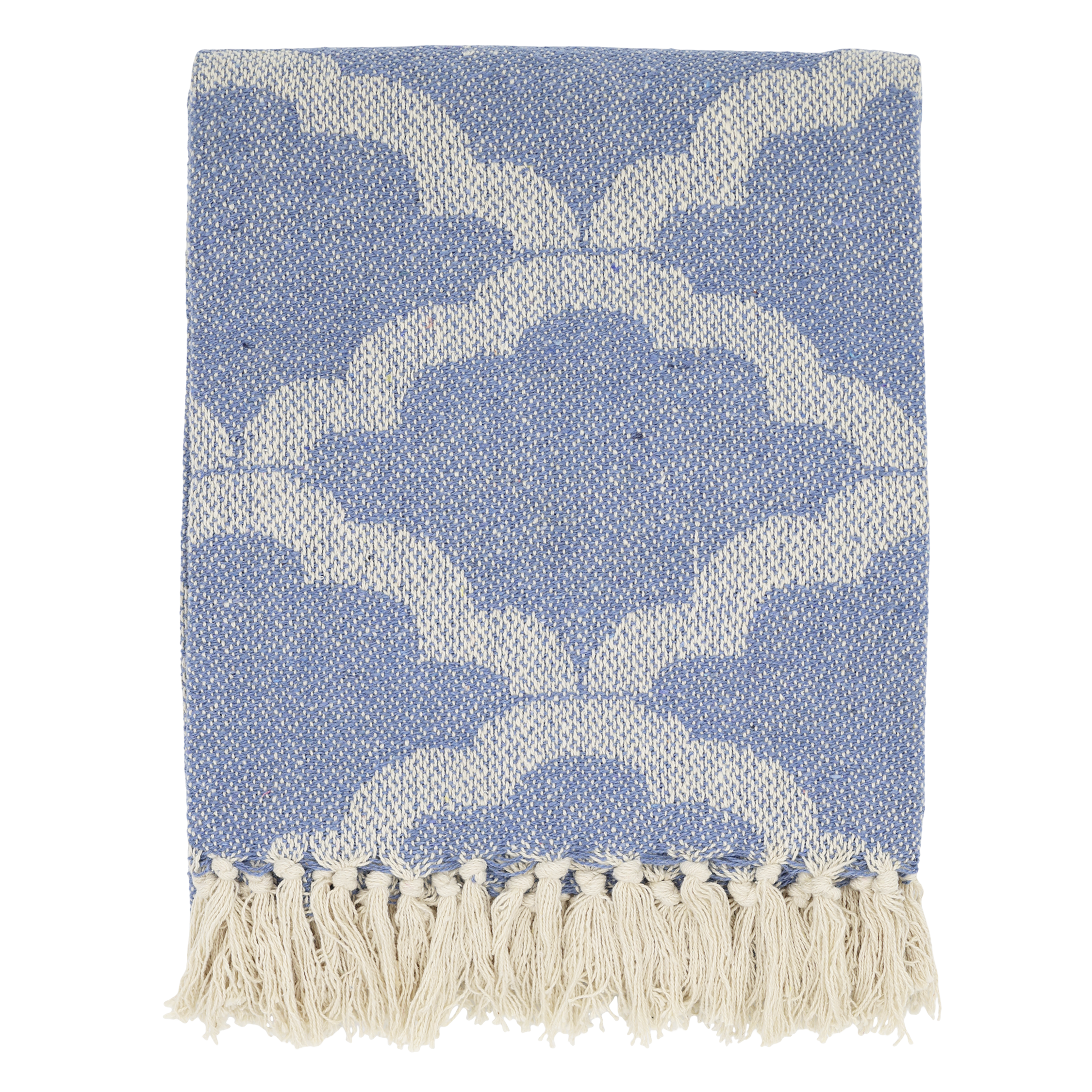Plaid Decke sky blue, 130x150 cm, Baumwolle