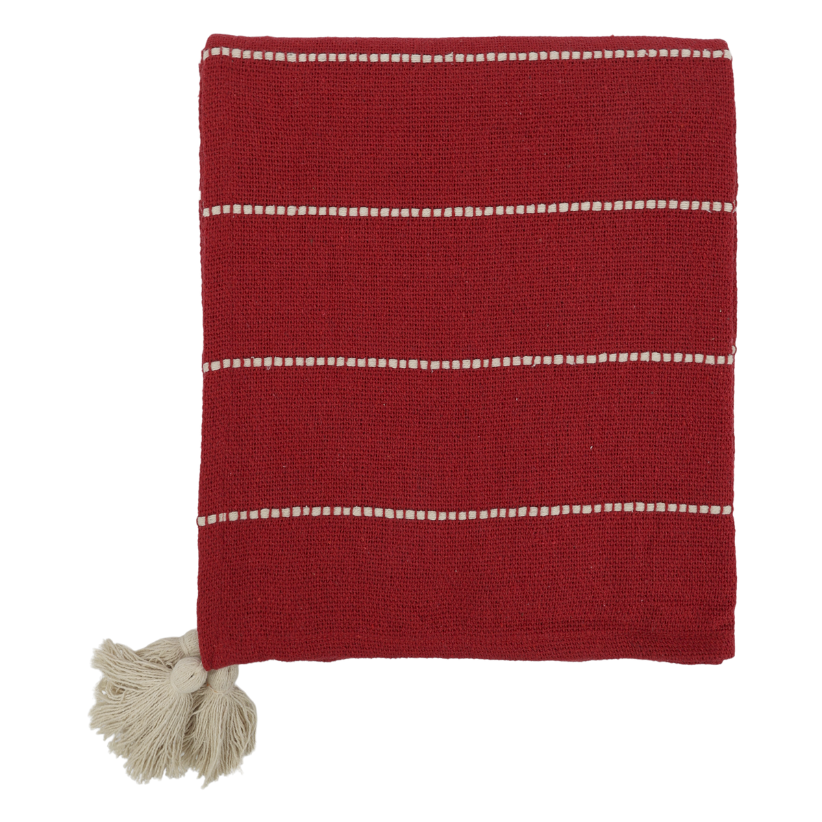 Plaid Decke Baumwolle cherry 130x150 cm
