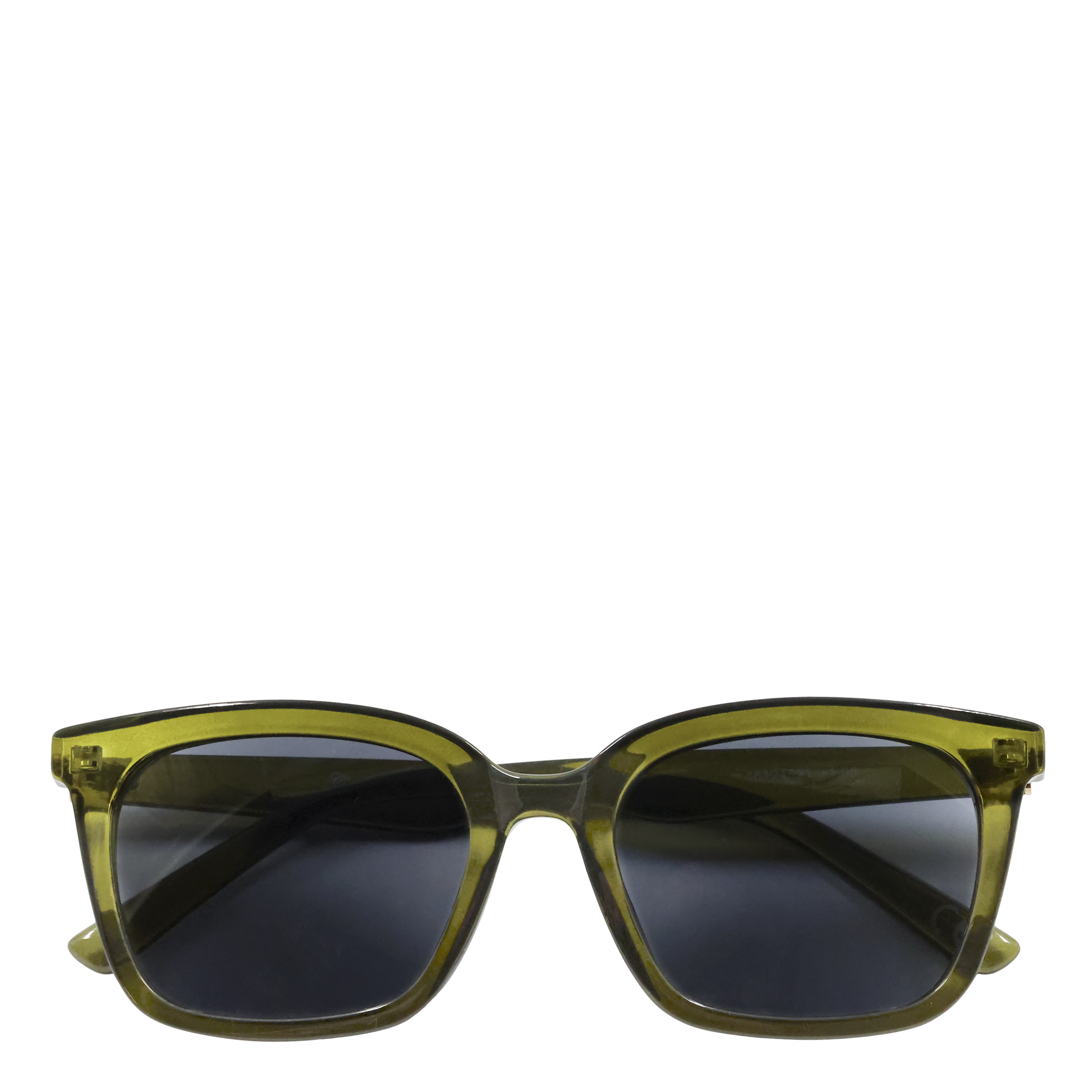 Sunglasses w. gold detail incl. case Assorted prescriptions olive