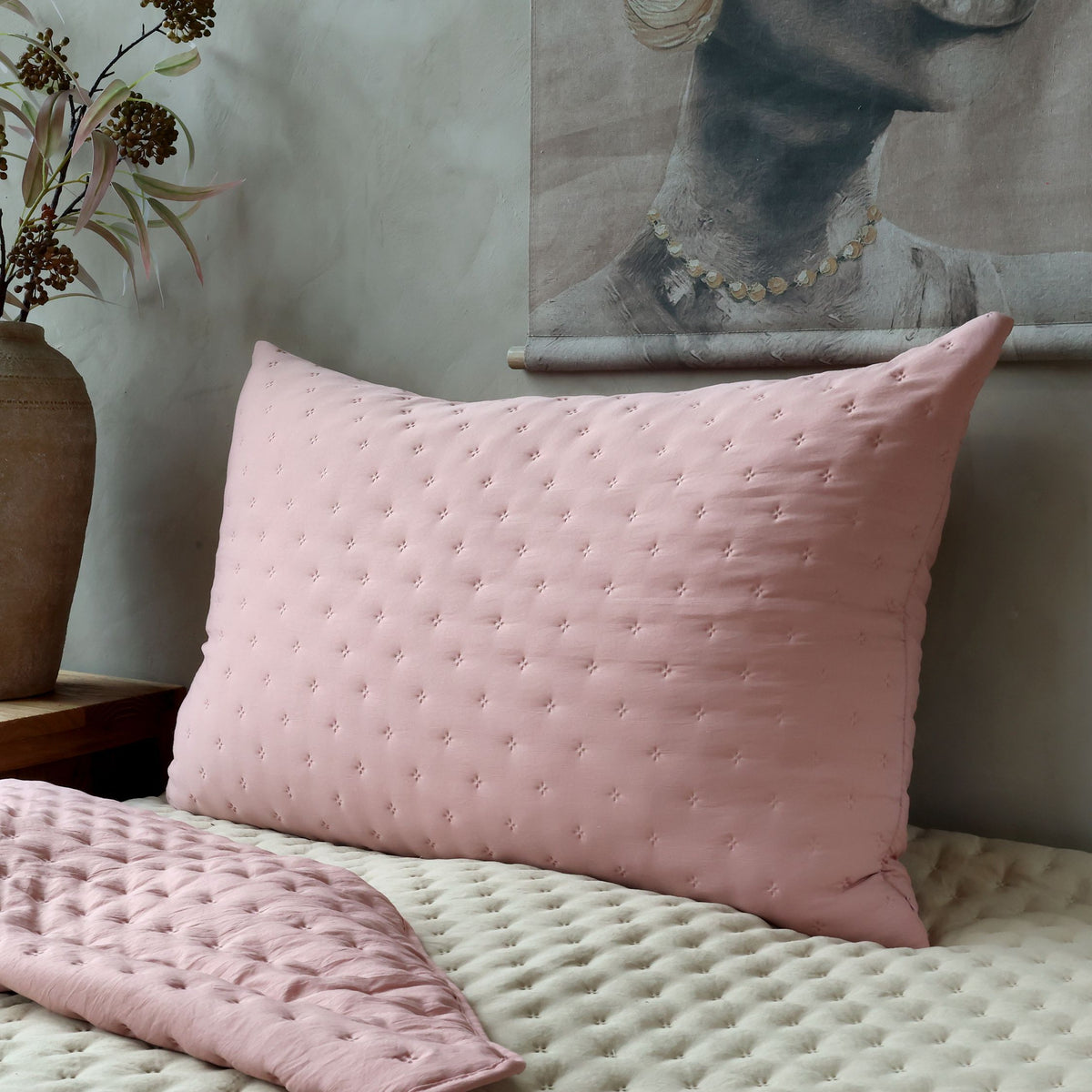 Kissenbezug Aix Soft Old Rose 90x60 cm