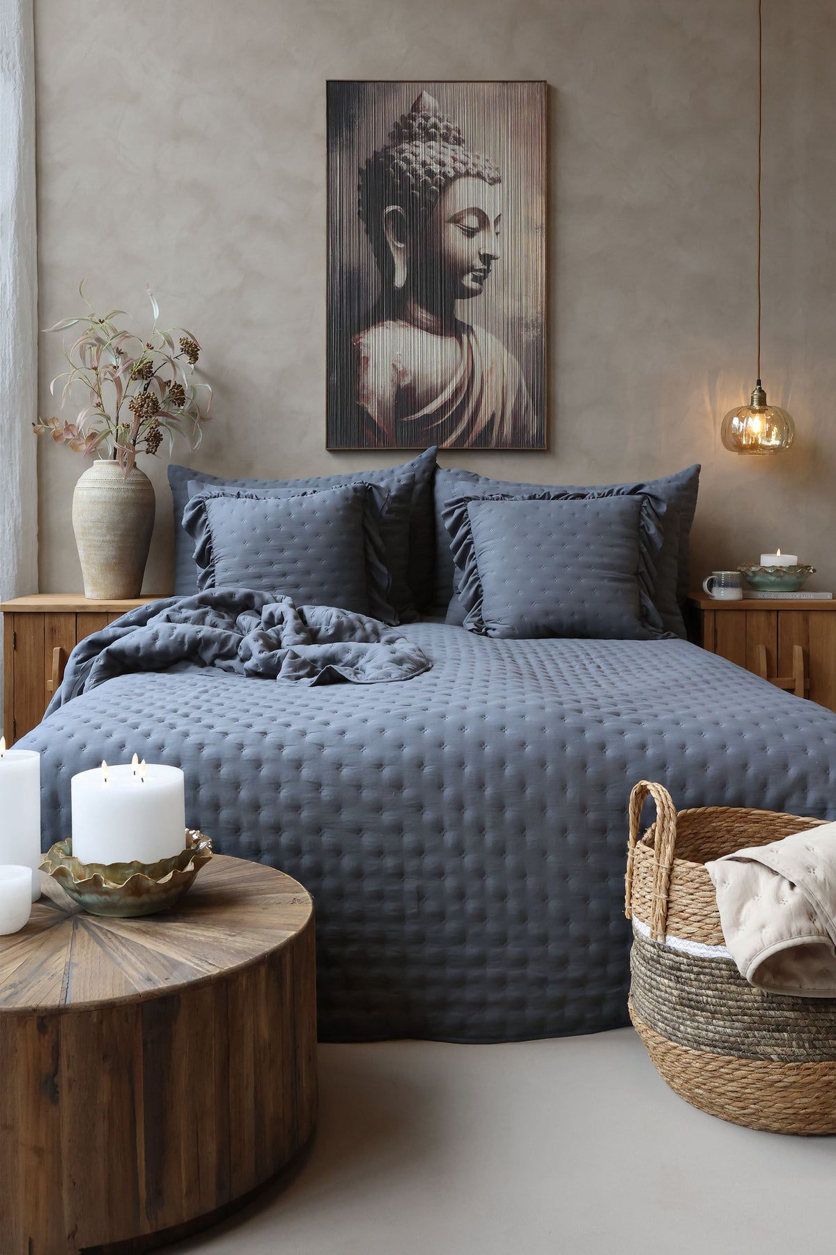 Quilt Aix Soft in Midnight, 180x130 cm