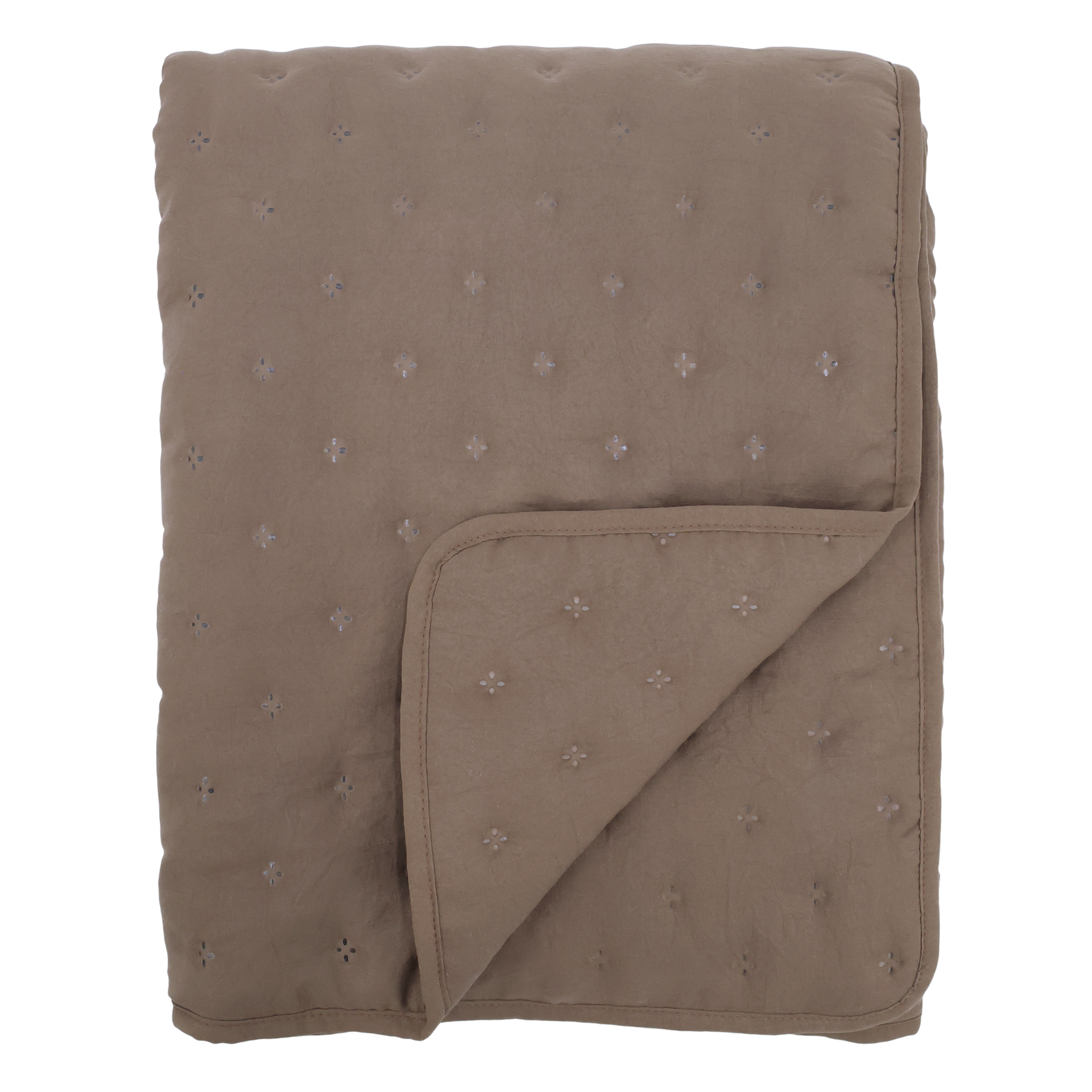 Aix Soft Quilt in Walnuss, 180 cm lang, 130 cm breit