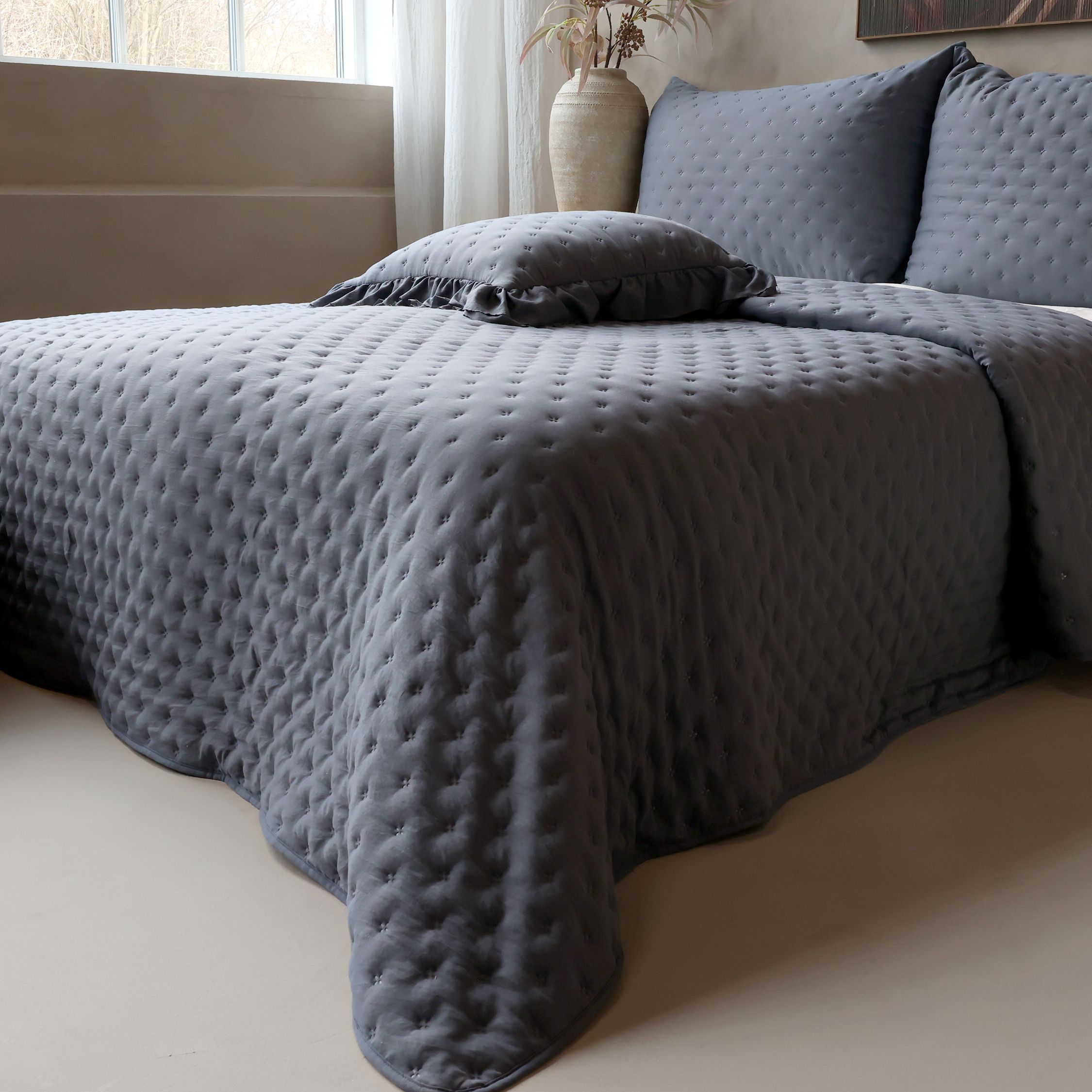 Quilt Bettdecke Aix Soft, 260x240 cm, midnight