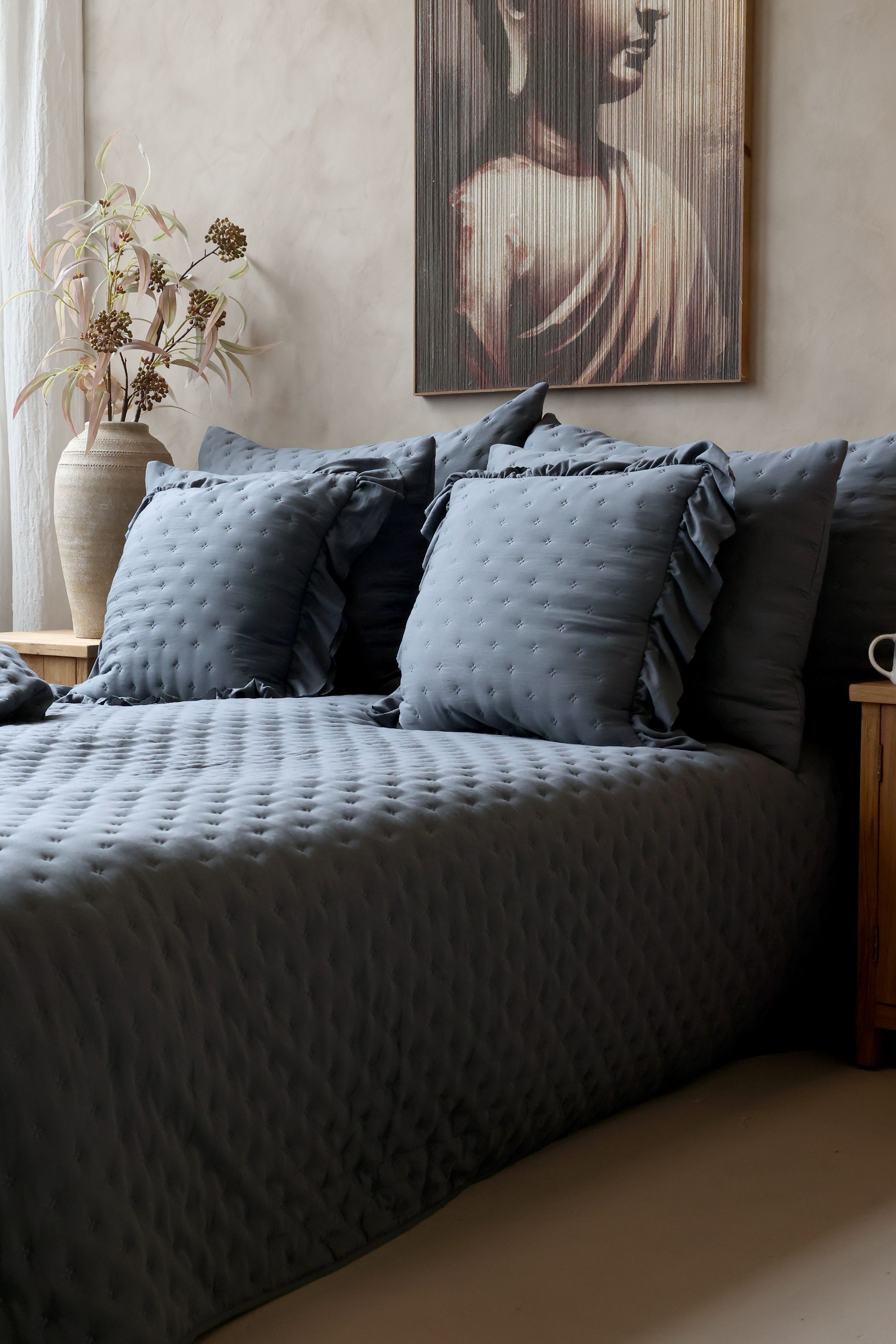 Quilt Bettdecke Aix Soft, 260x240 cm, midnight